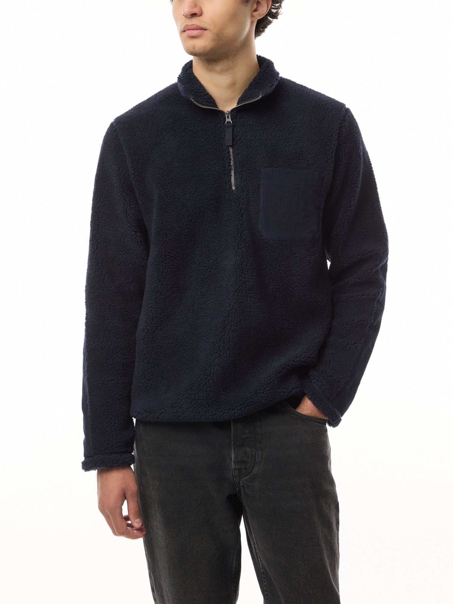 Sherpa Trucker Quarter Zip Sweatshirt
