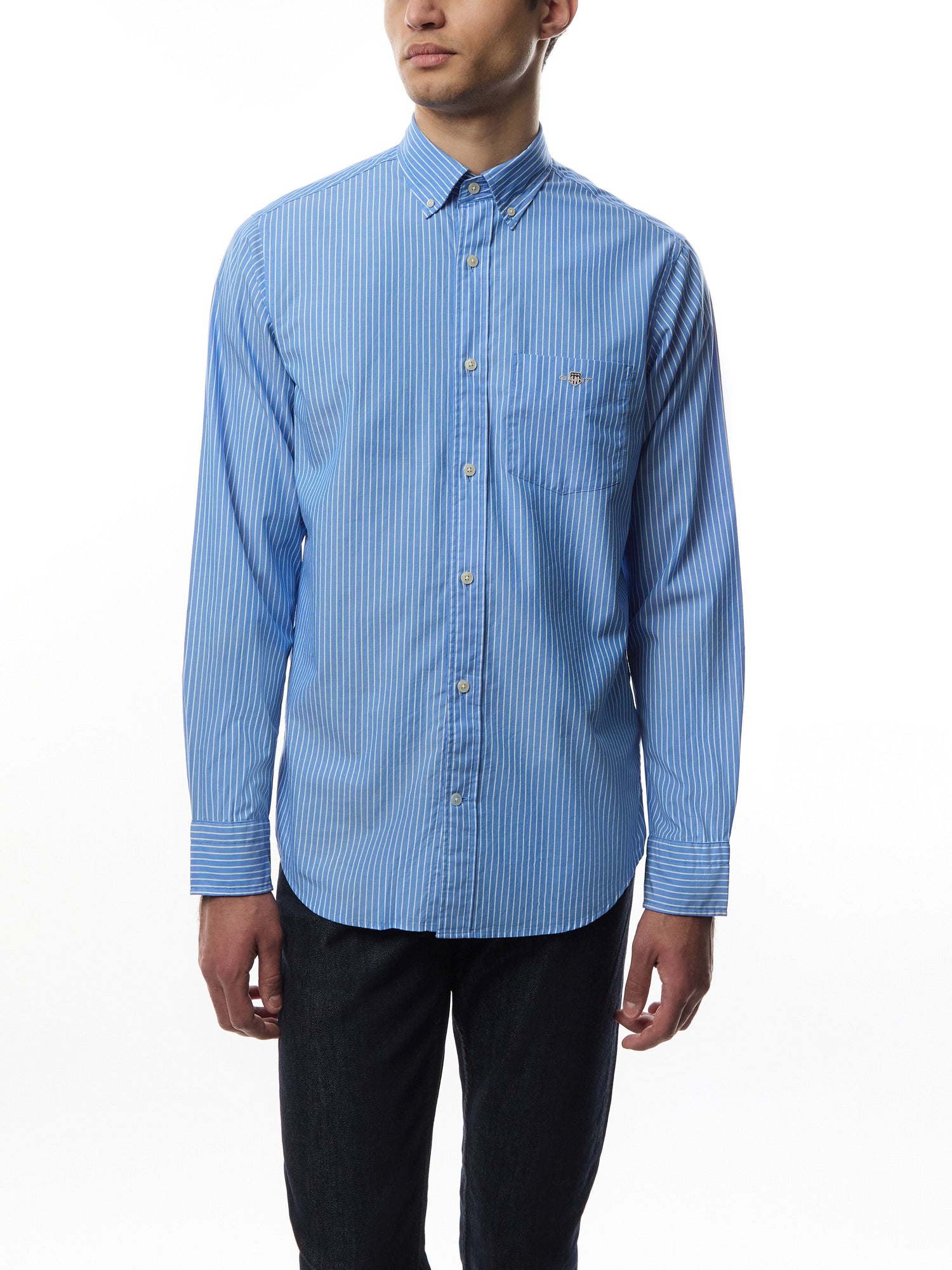 Classic Striped Regular Fit Poplin Shirt
