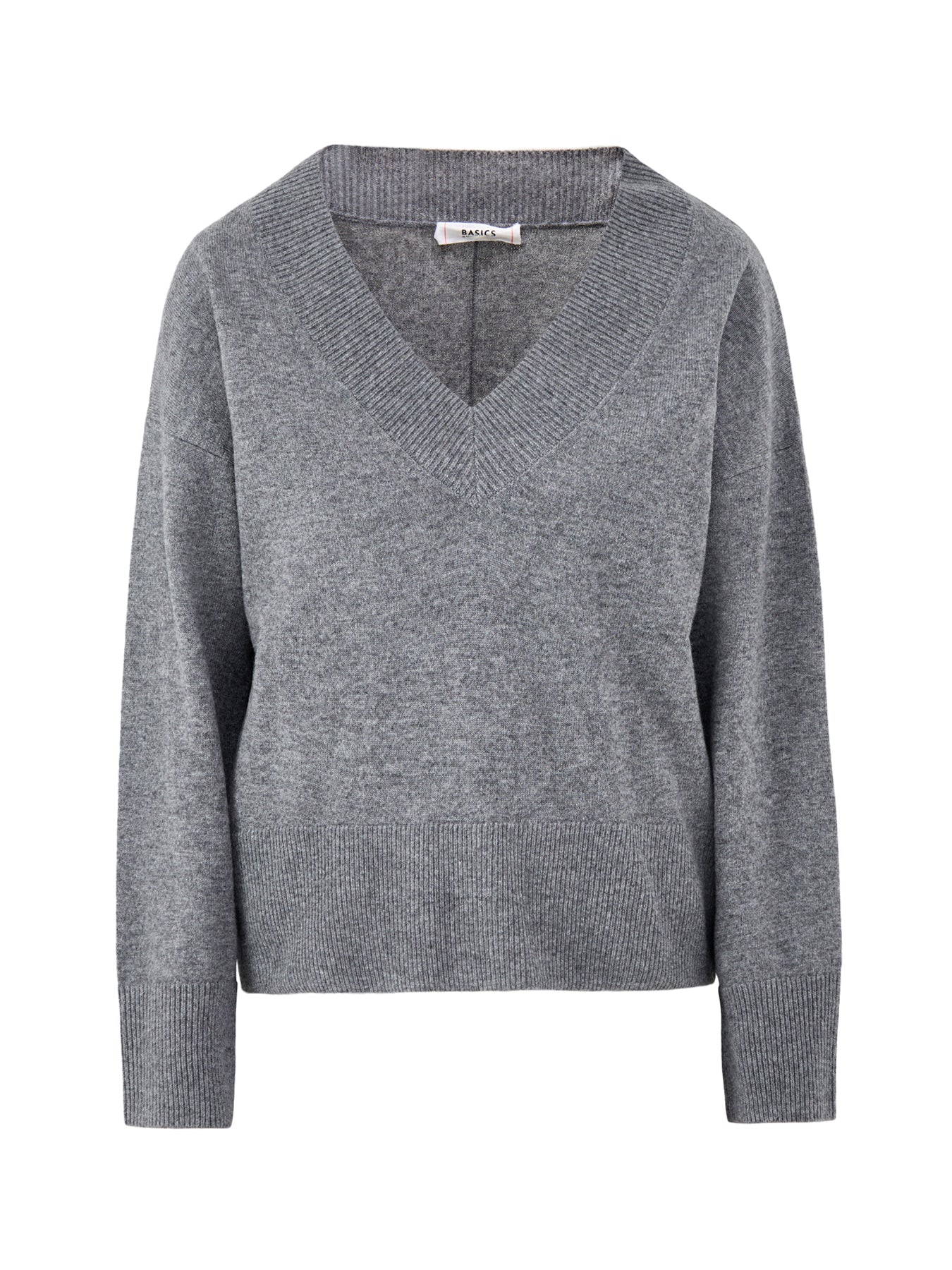V Neck Jumper Grey