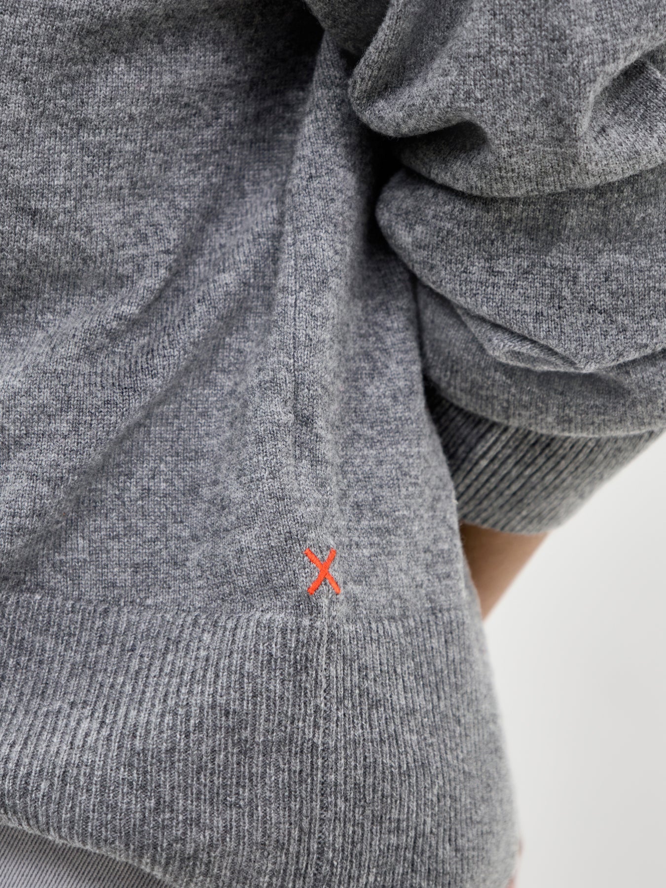 V Neck Jumper Grey