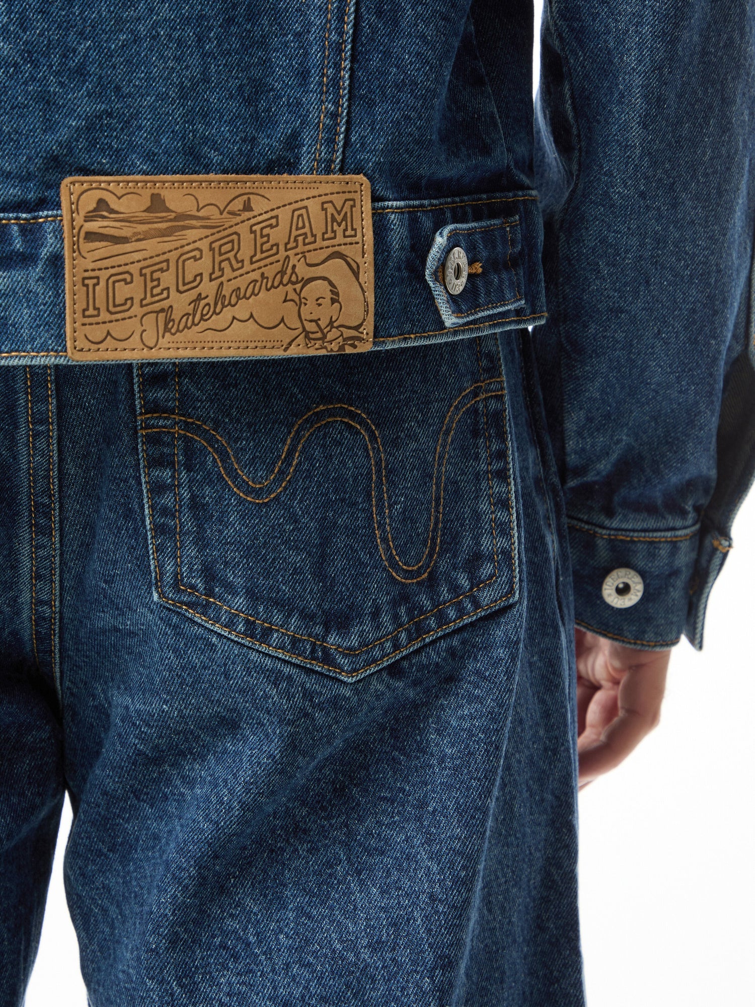 Running Dog Double Scoop Denim Pant