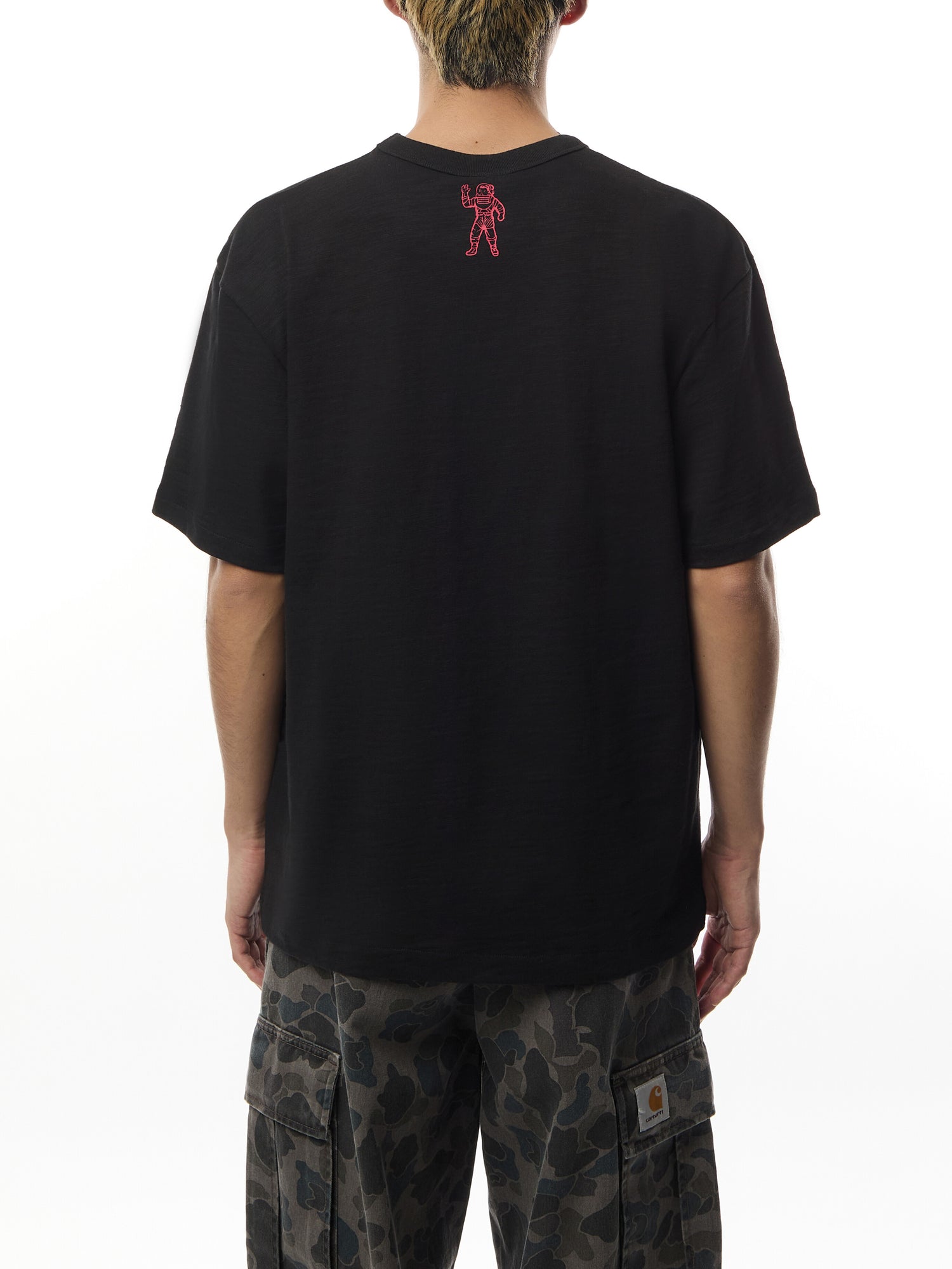 Duck Embroidered Straight Logo Slub T-Shirt