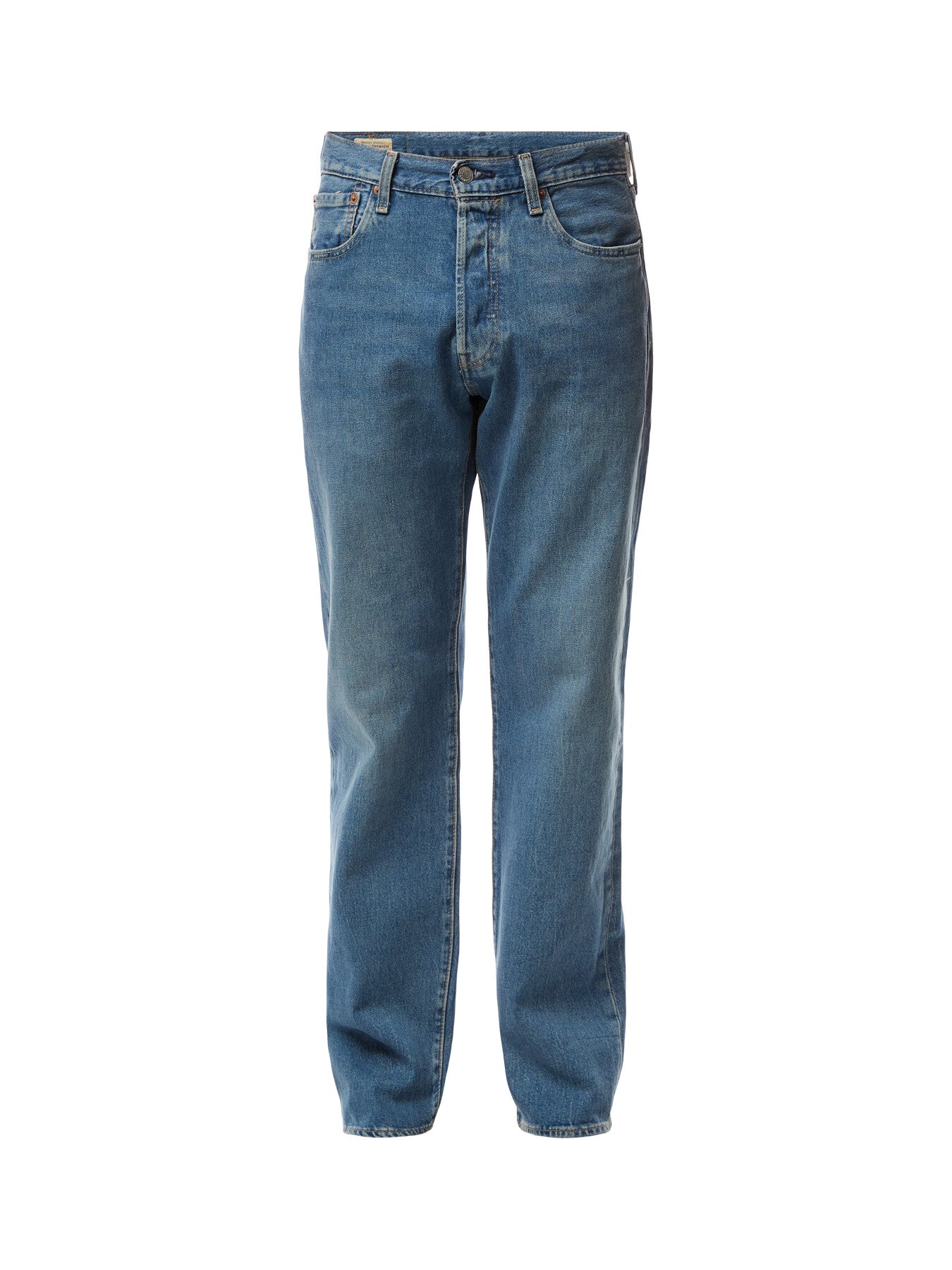501 Levi Original Fit Med Indigo Worn In