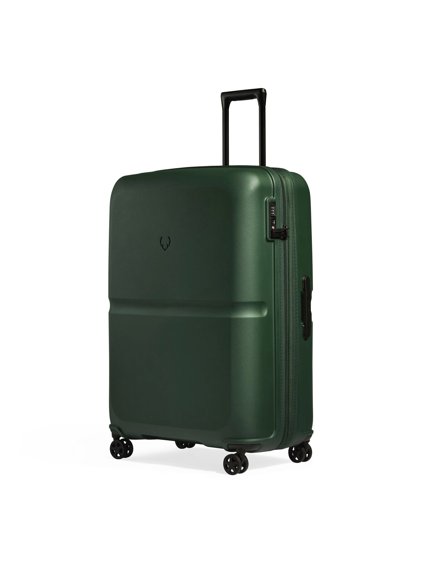 Single Stripe 81cm Large Suitcase Green