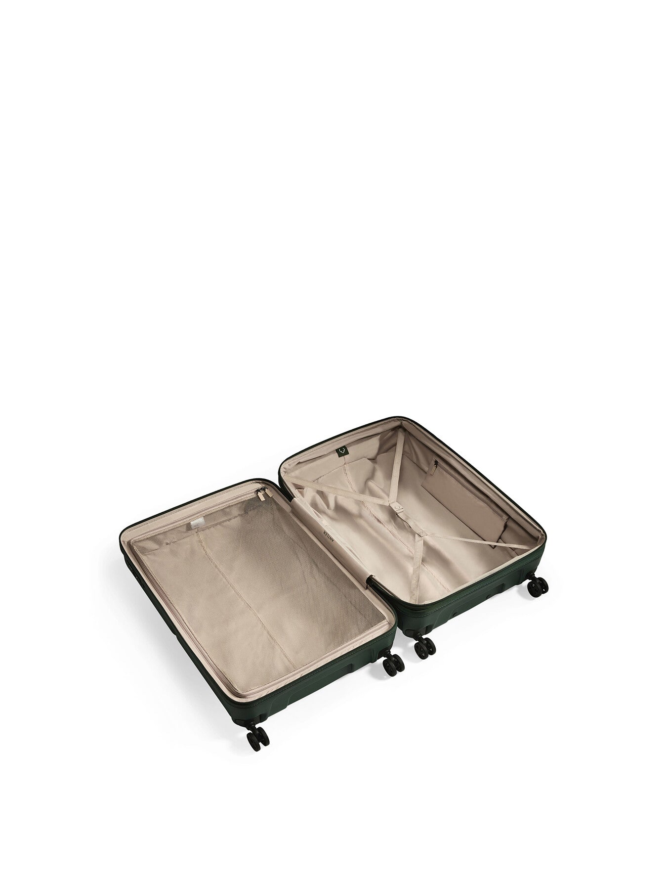 Single Stripe 81cm Large Suitcase Green