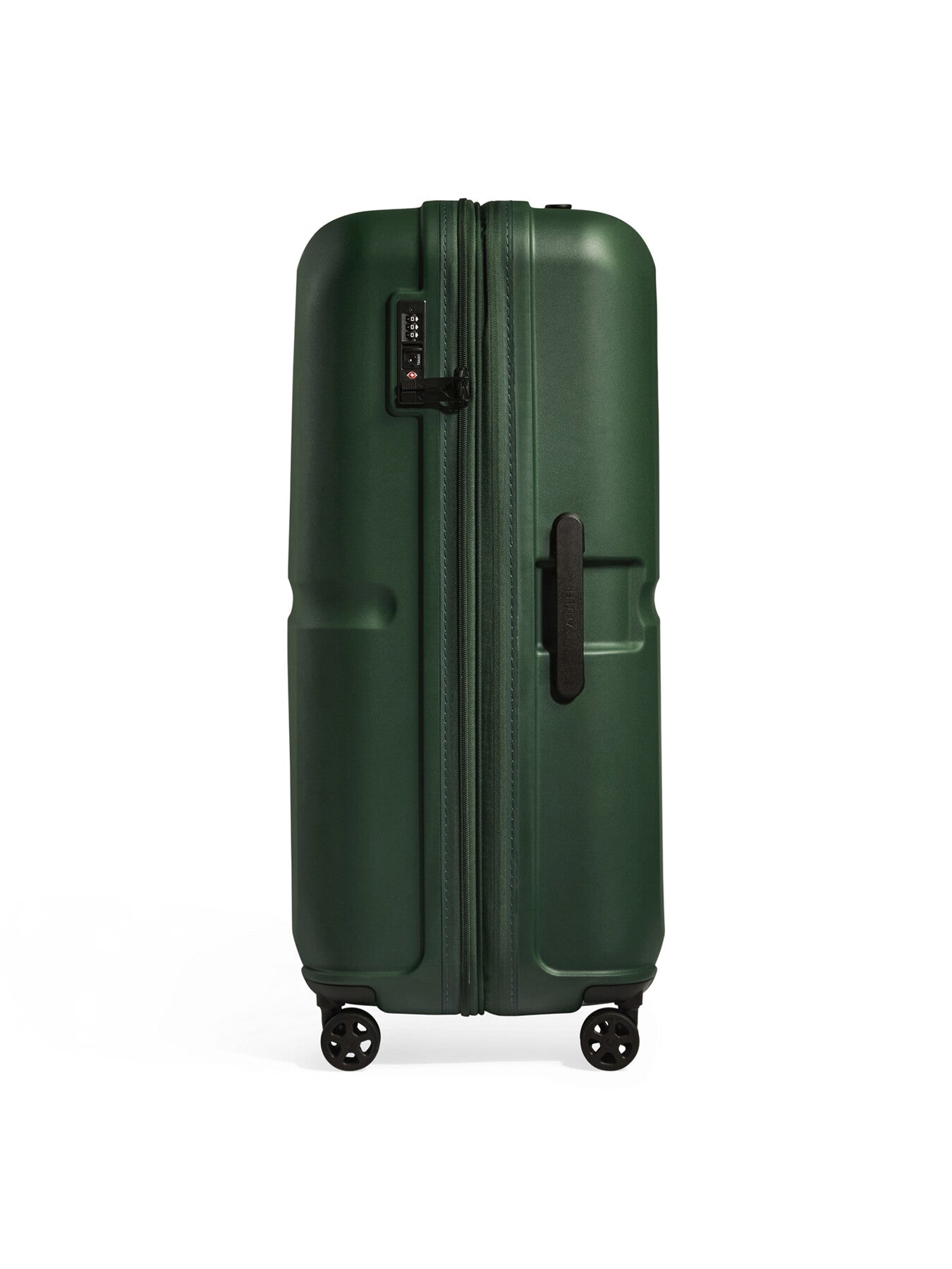 Single Stripe 81cm Large Suitcase Green