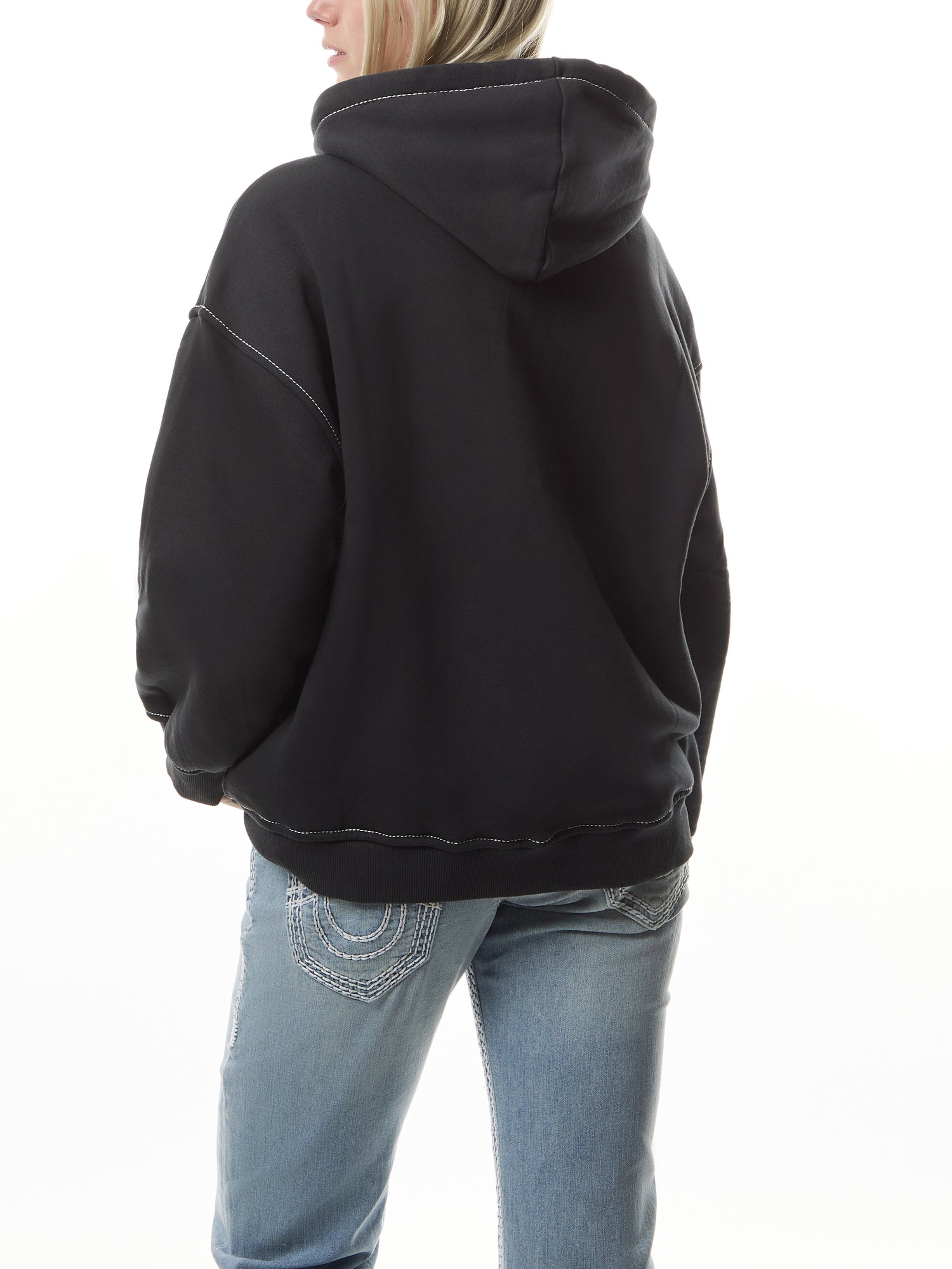 Retro Big T Boyfriend Zip Hoodie