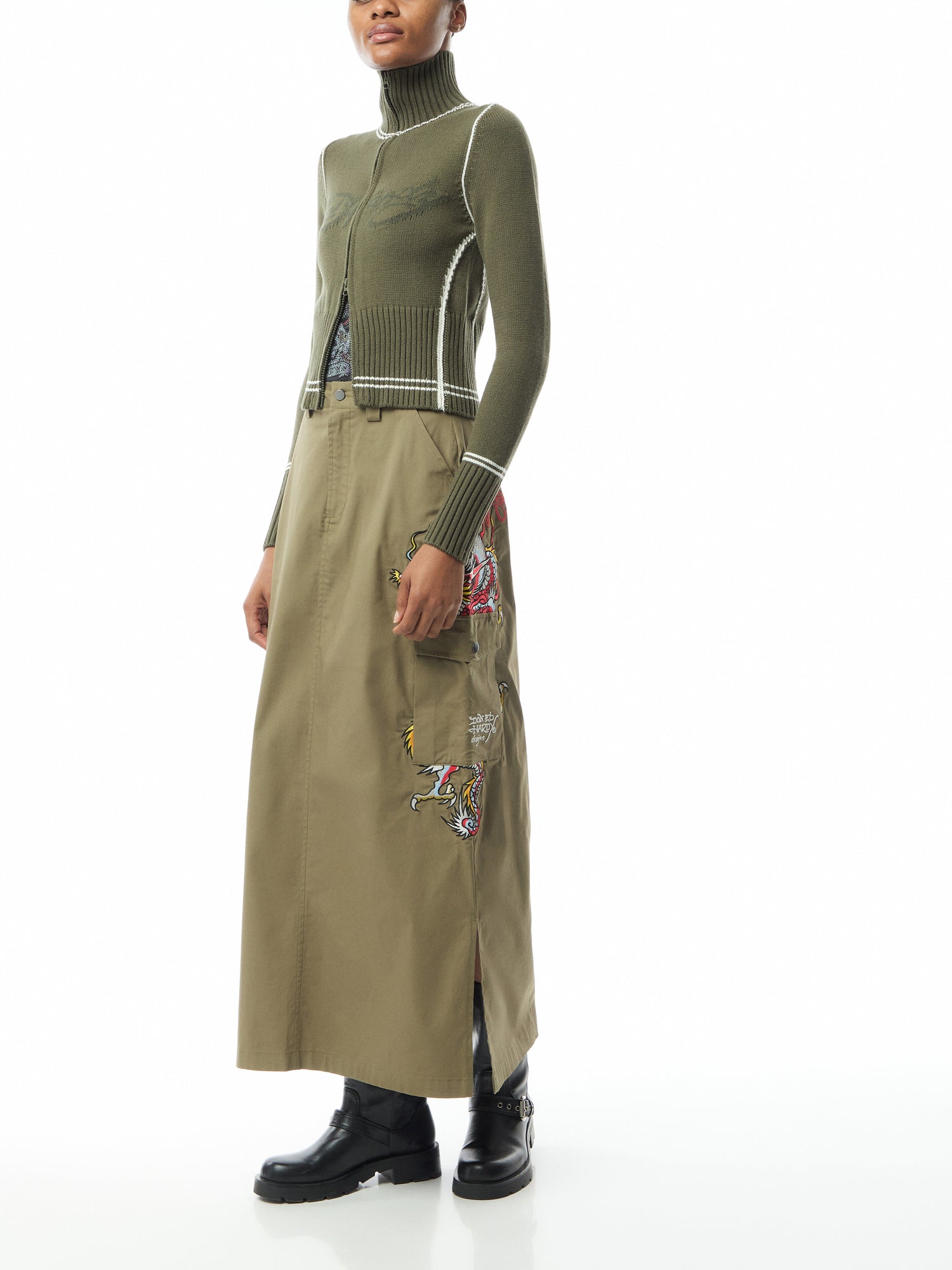 Life Before Knitted Zip Thru Jacket