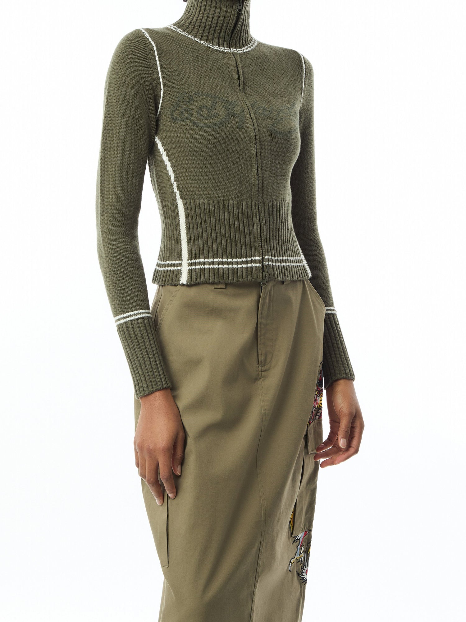 Life Before Knitted Zip Thru Jacket