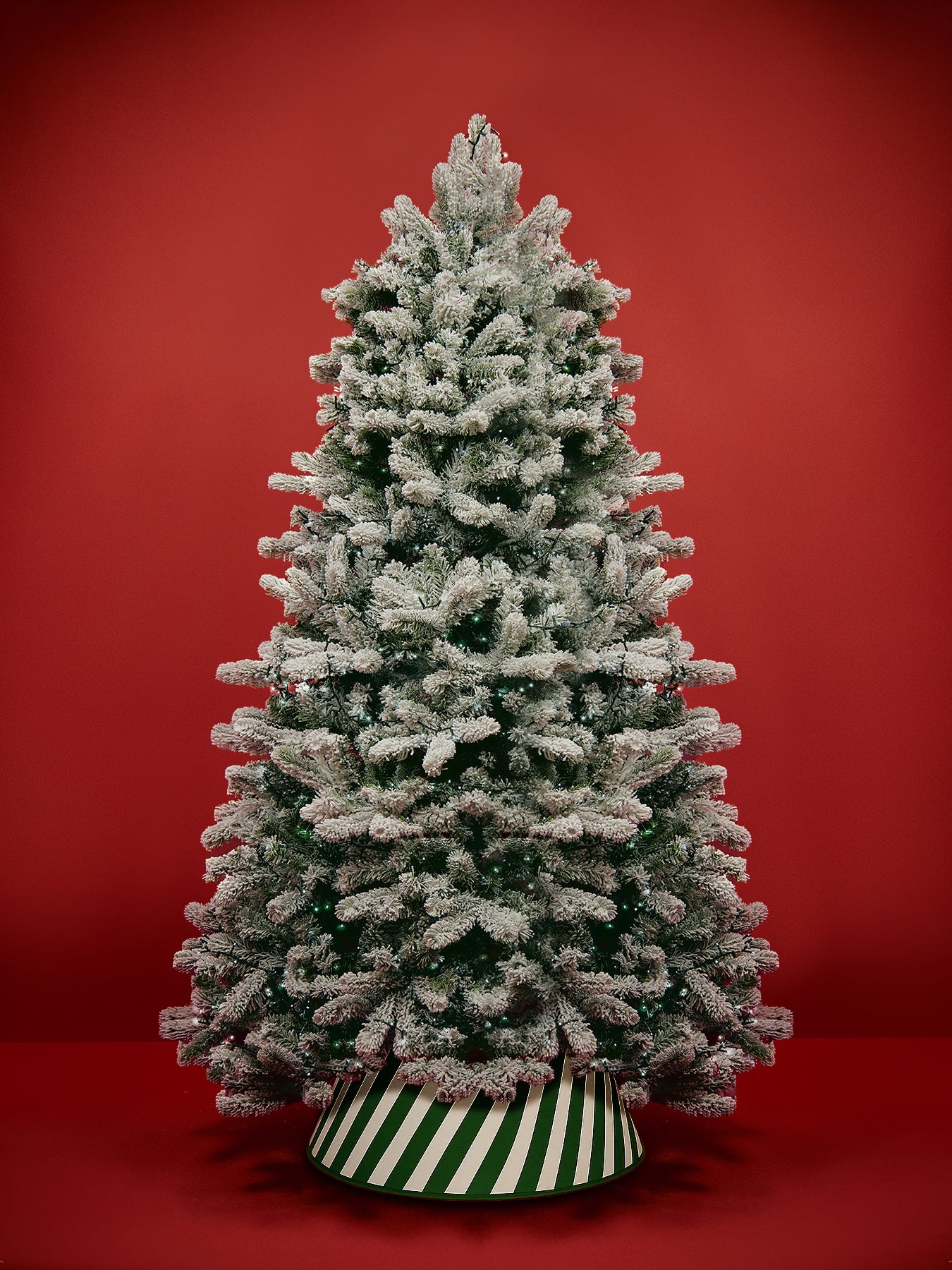 York Spruce Flocked Pvc Christmas Tree