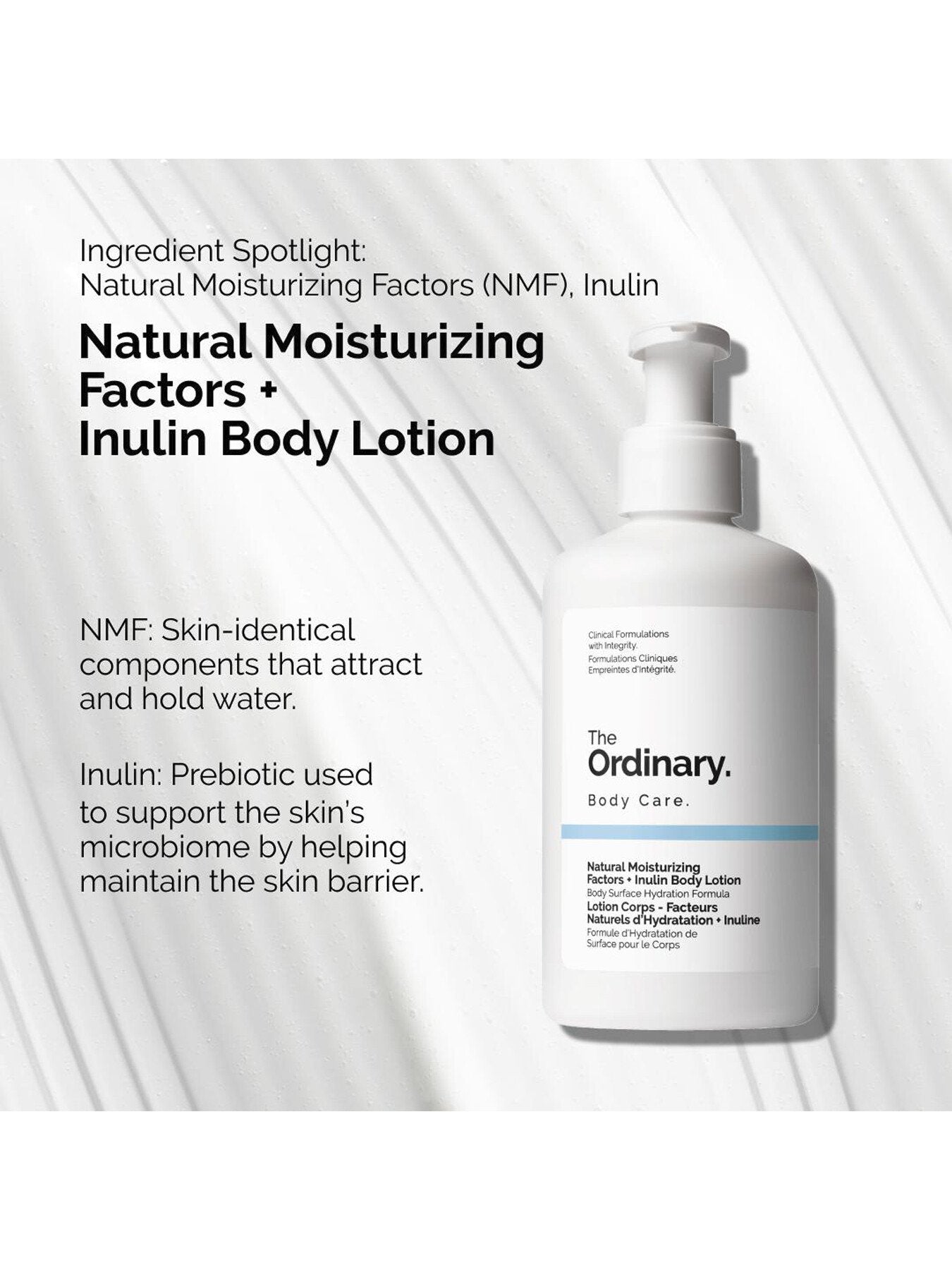 Natural Moisturizing Factors and Inulin Body Lotion