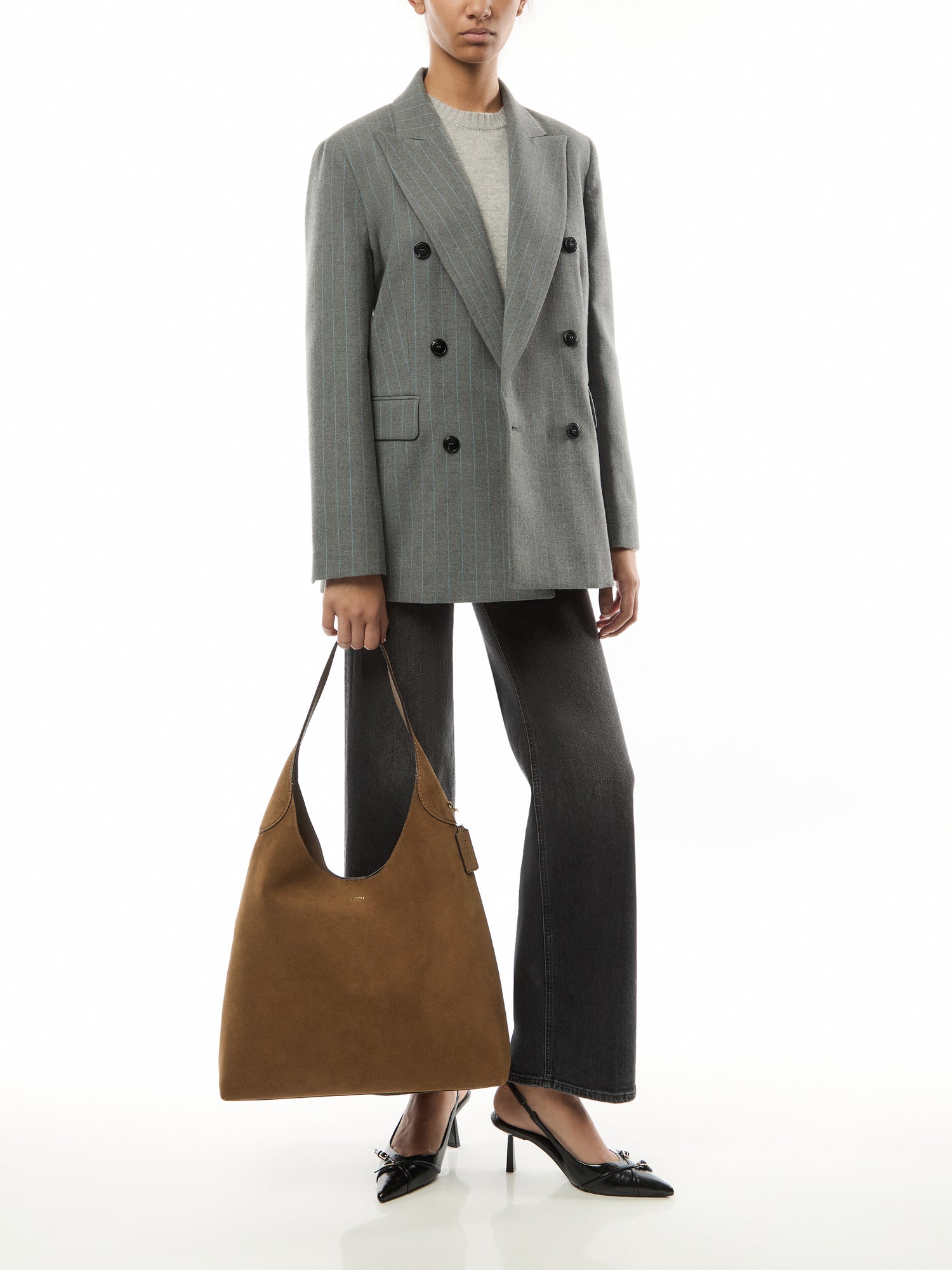 Suede Brooklyn Shoulder Bag 39 Cedar