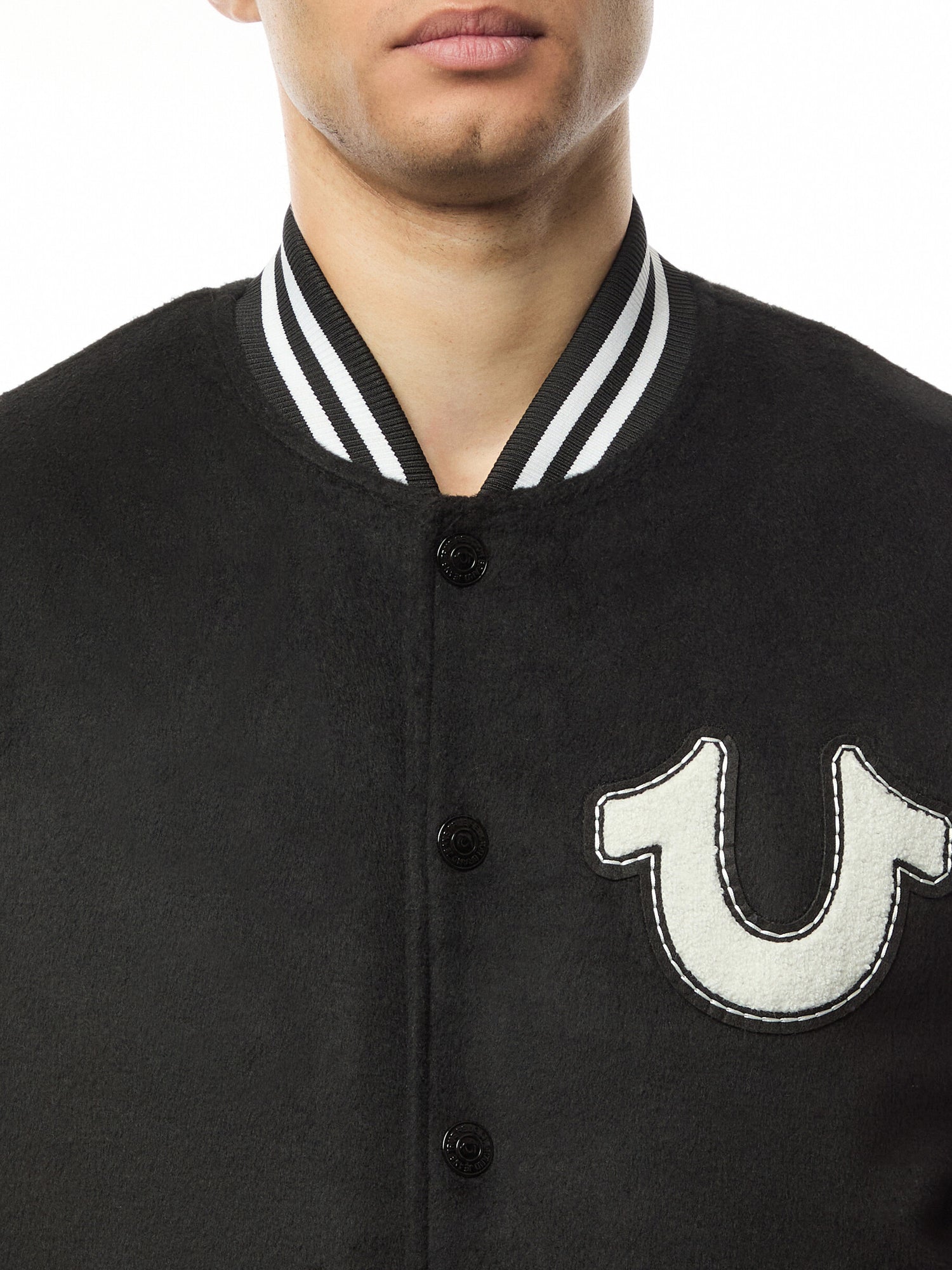 Wool Western Bomber Jacket Black