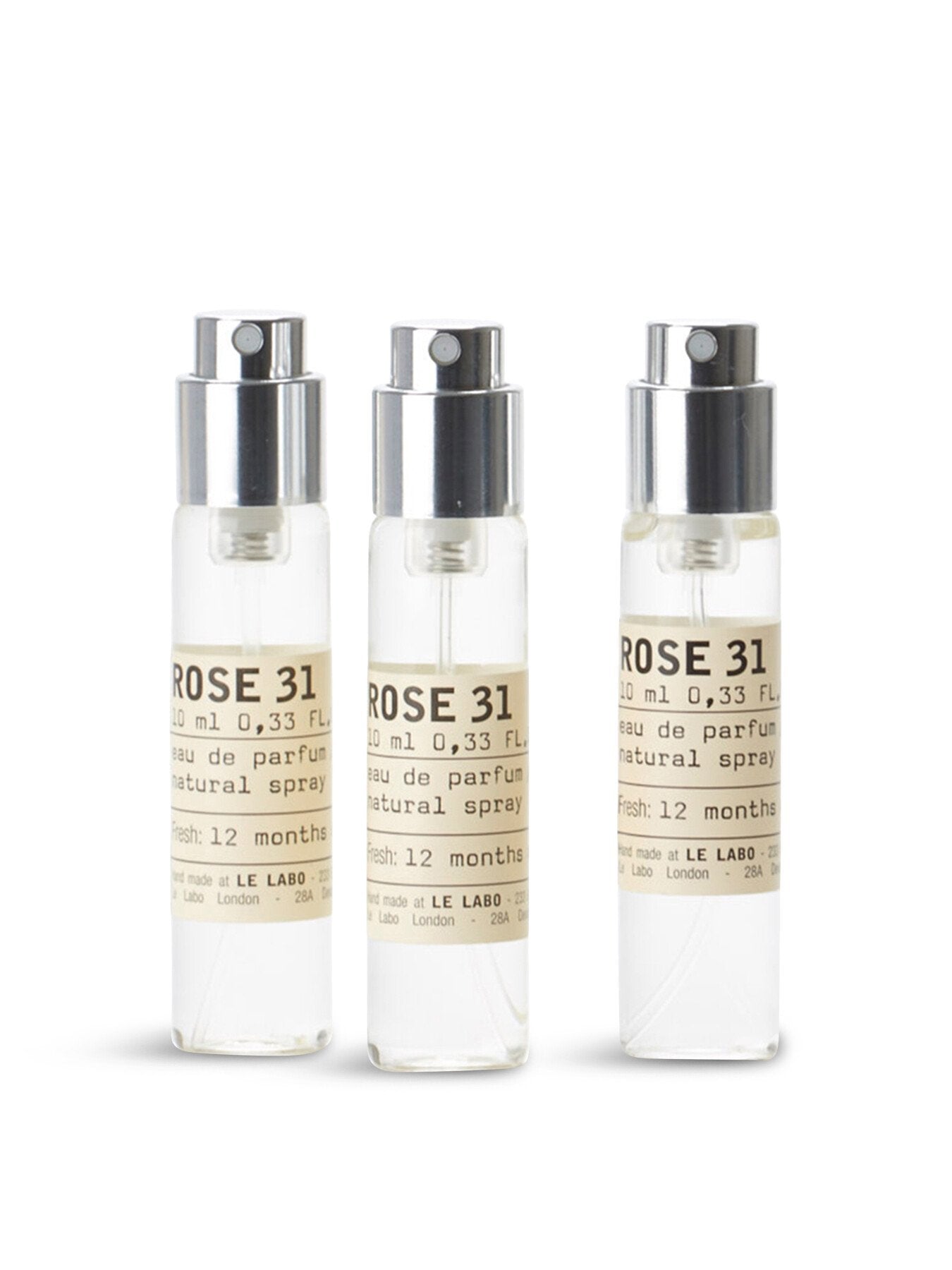 Rose 31 Eau de Parfum Travel Tube Refill Set 3 x 10ml