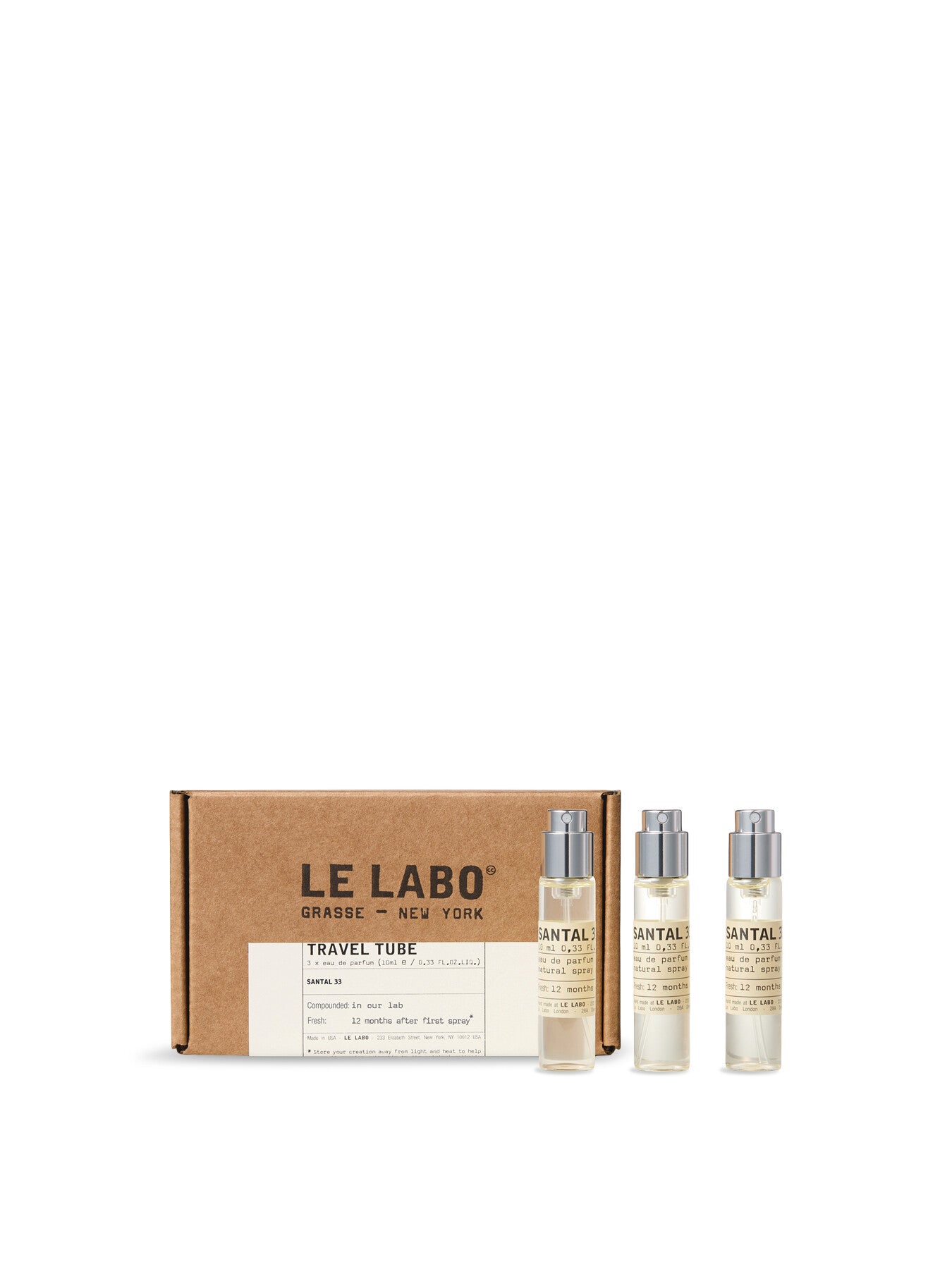 Santal 33 Eau de Parfum Travel Tube Refill Set 3 x 10ml