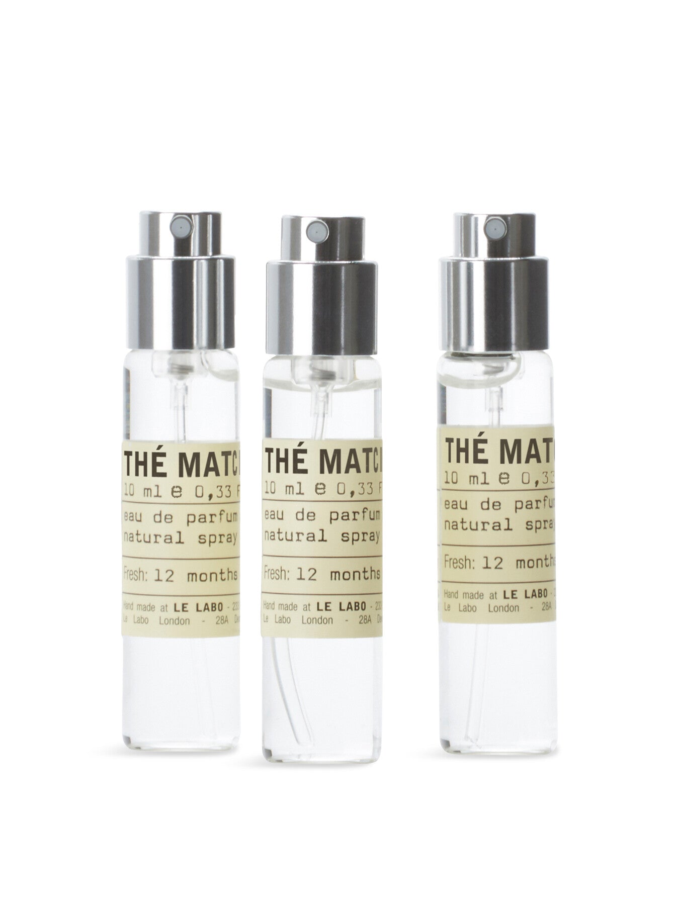 The Matcha 26 Eau de Parfum Travel Tube Refill Set 3 x 10ml