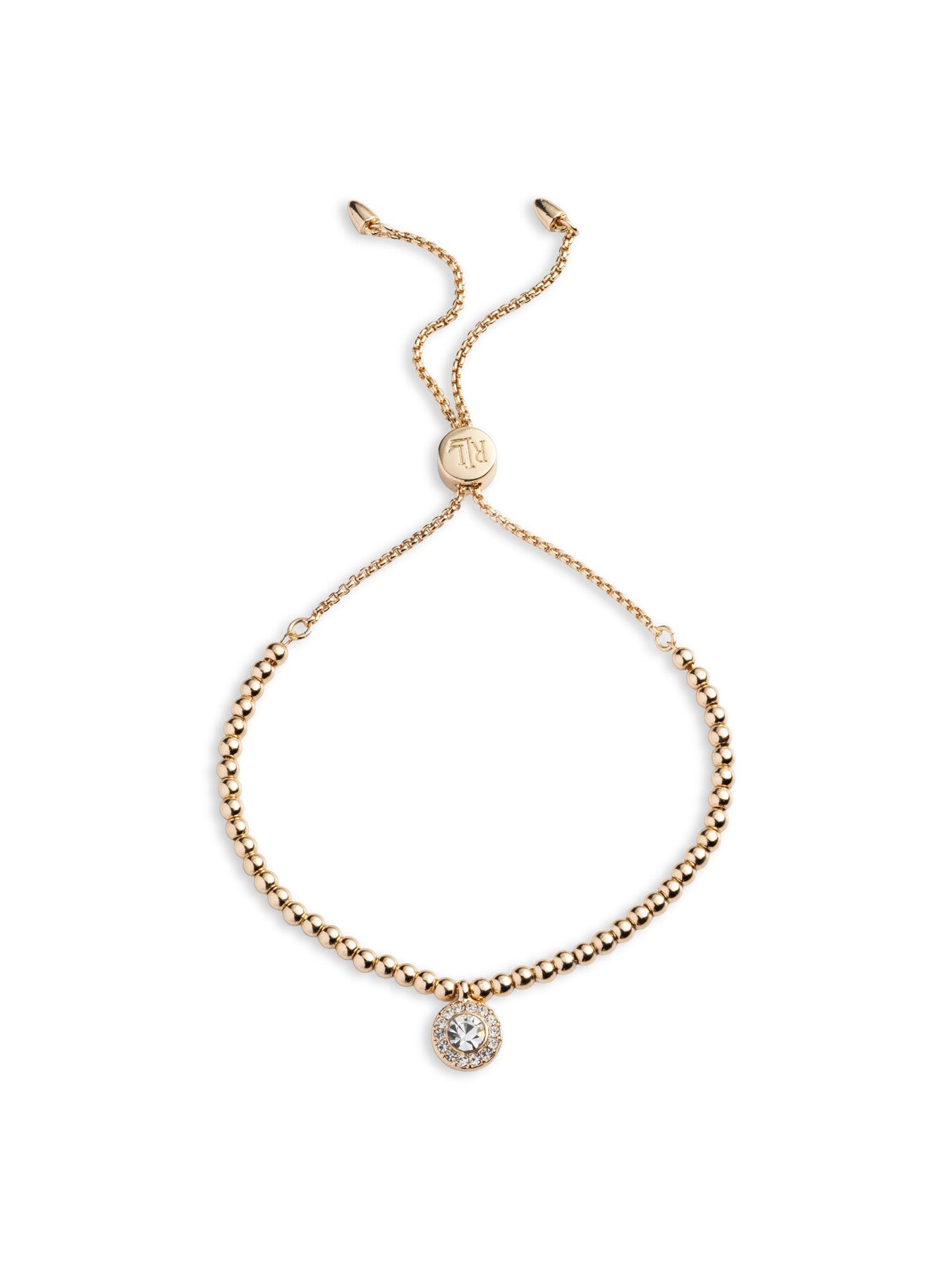 Pave Bead Slider Bracelet