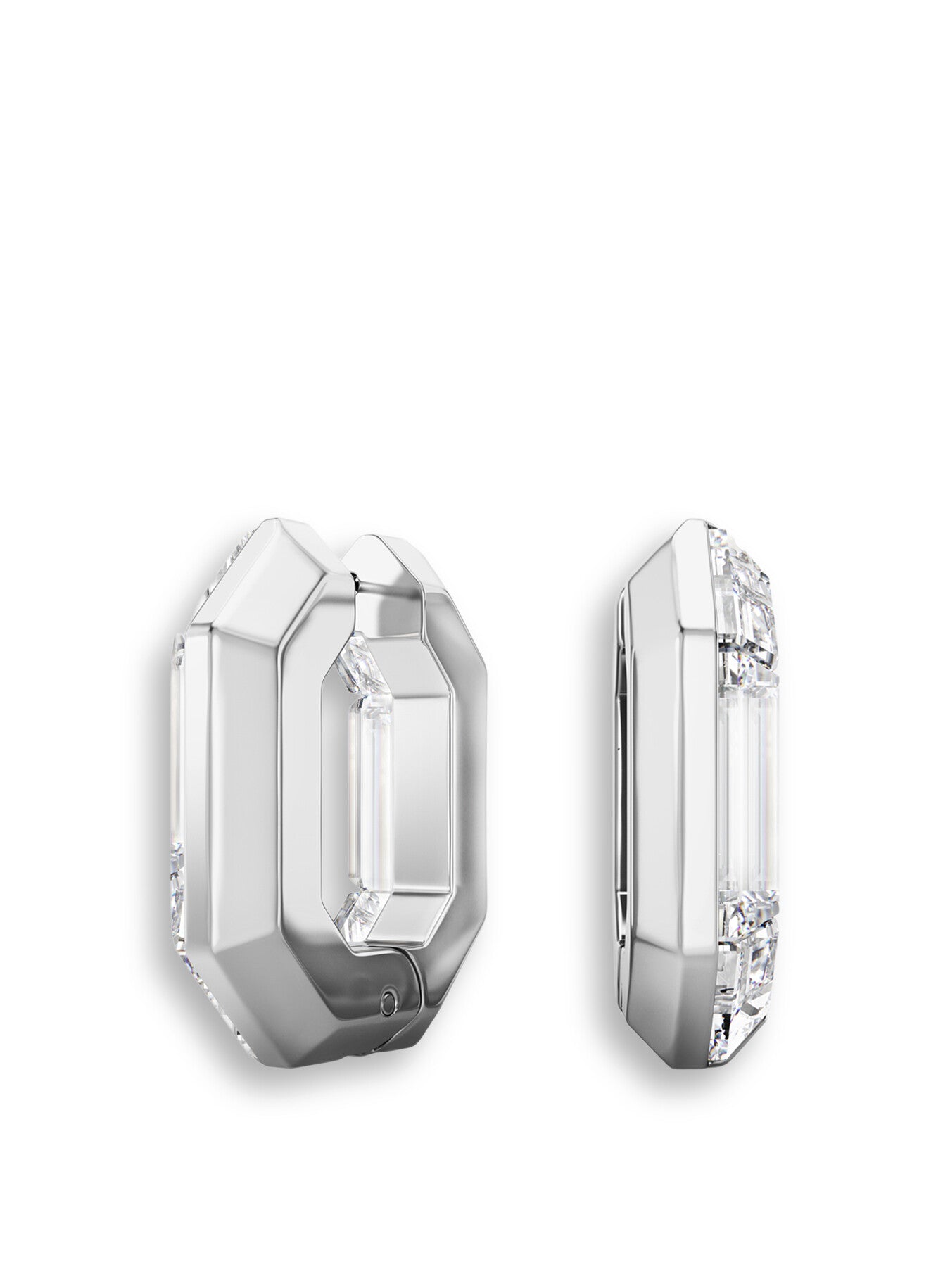 Lucent Small Octagon Hoop Earrings