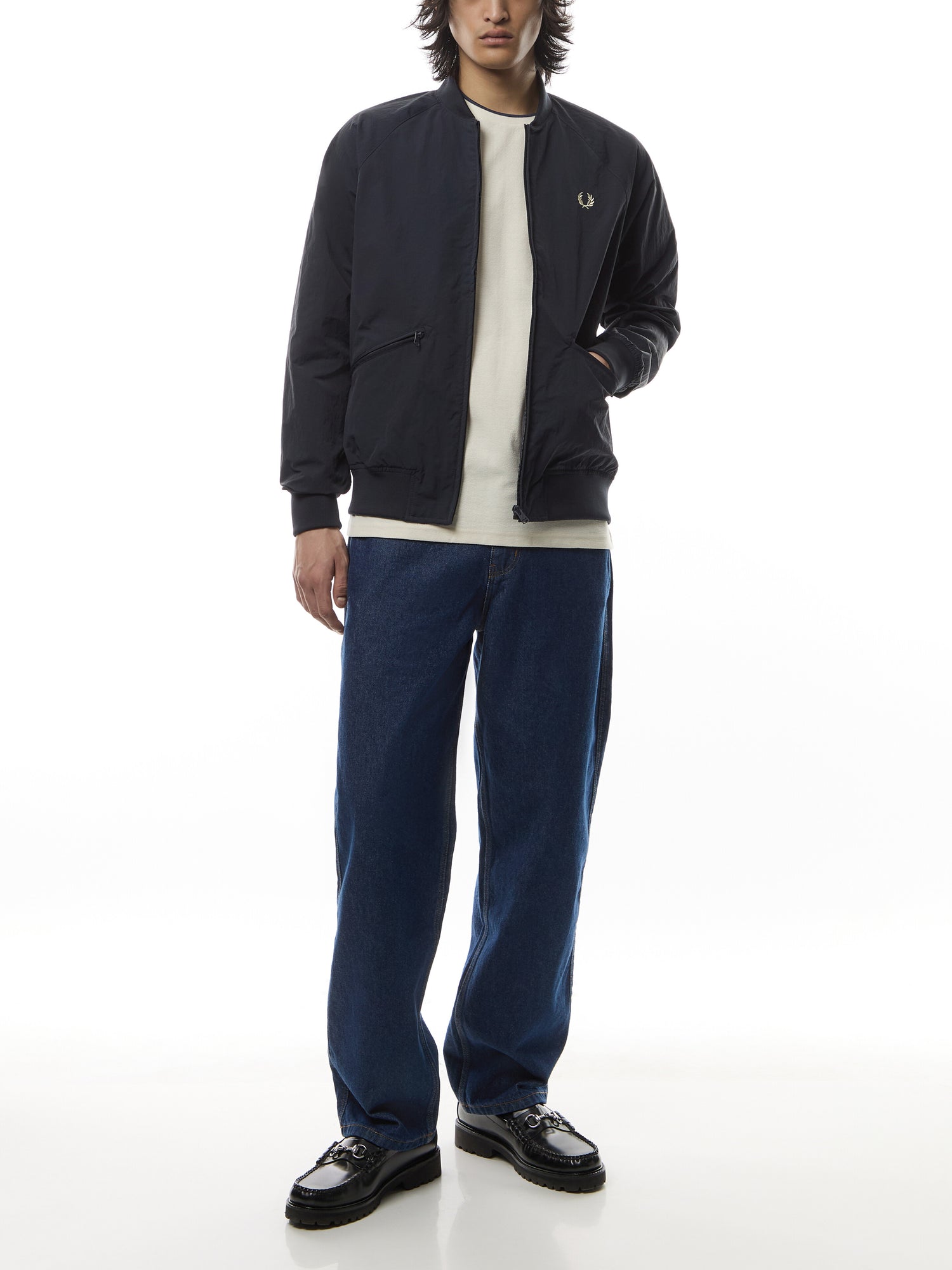 Textured Tennis Bomber Jacket