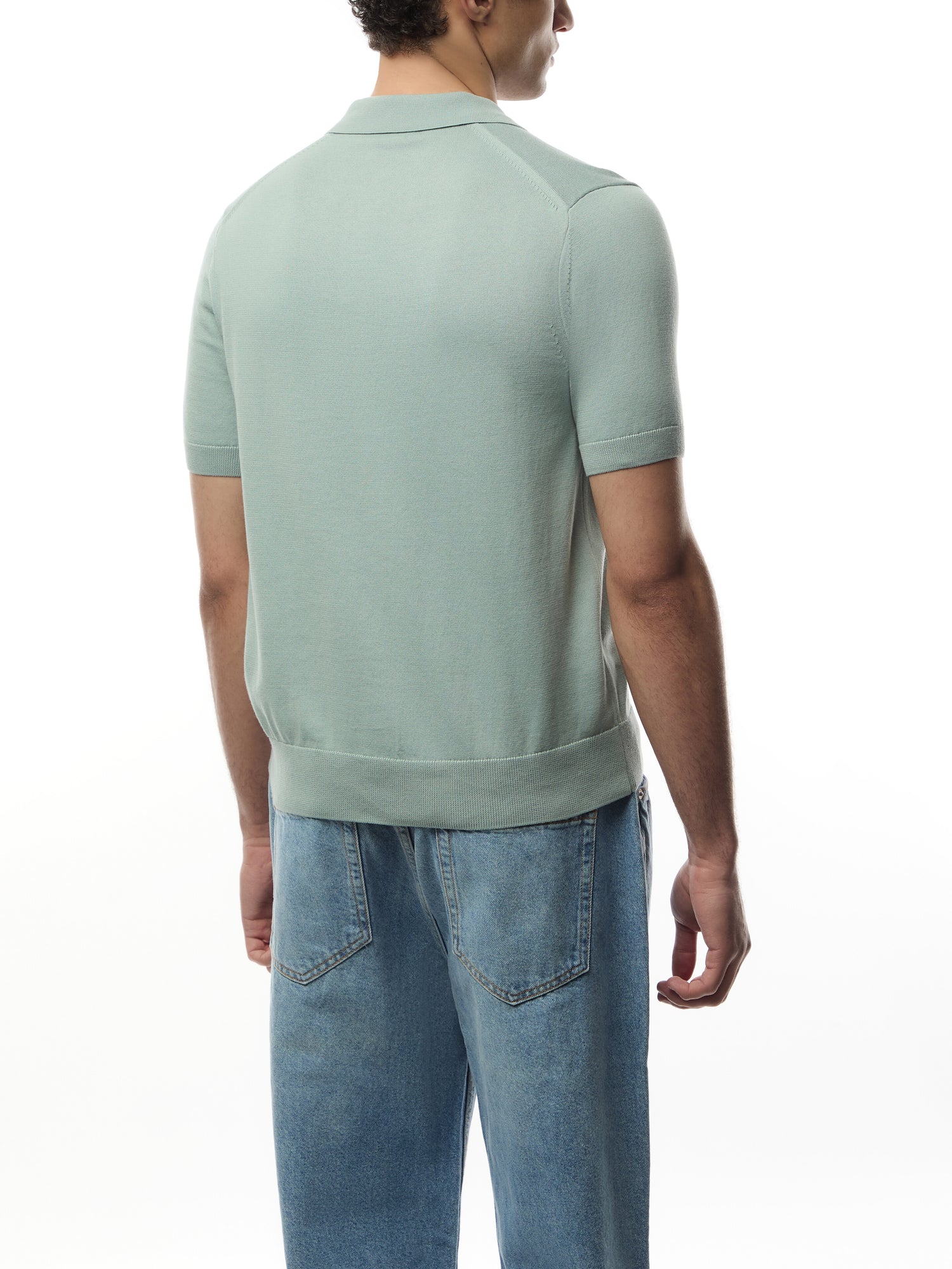 Knitted Short Sleeve Polo Shirt