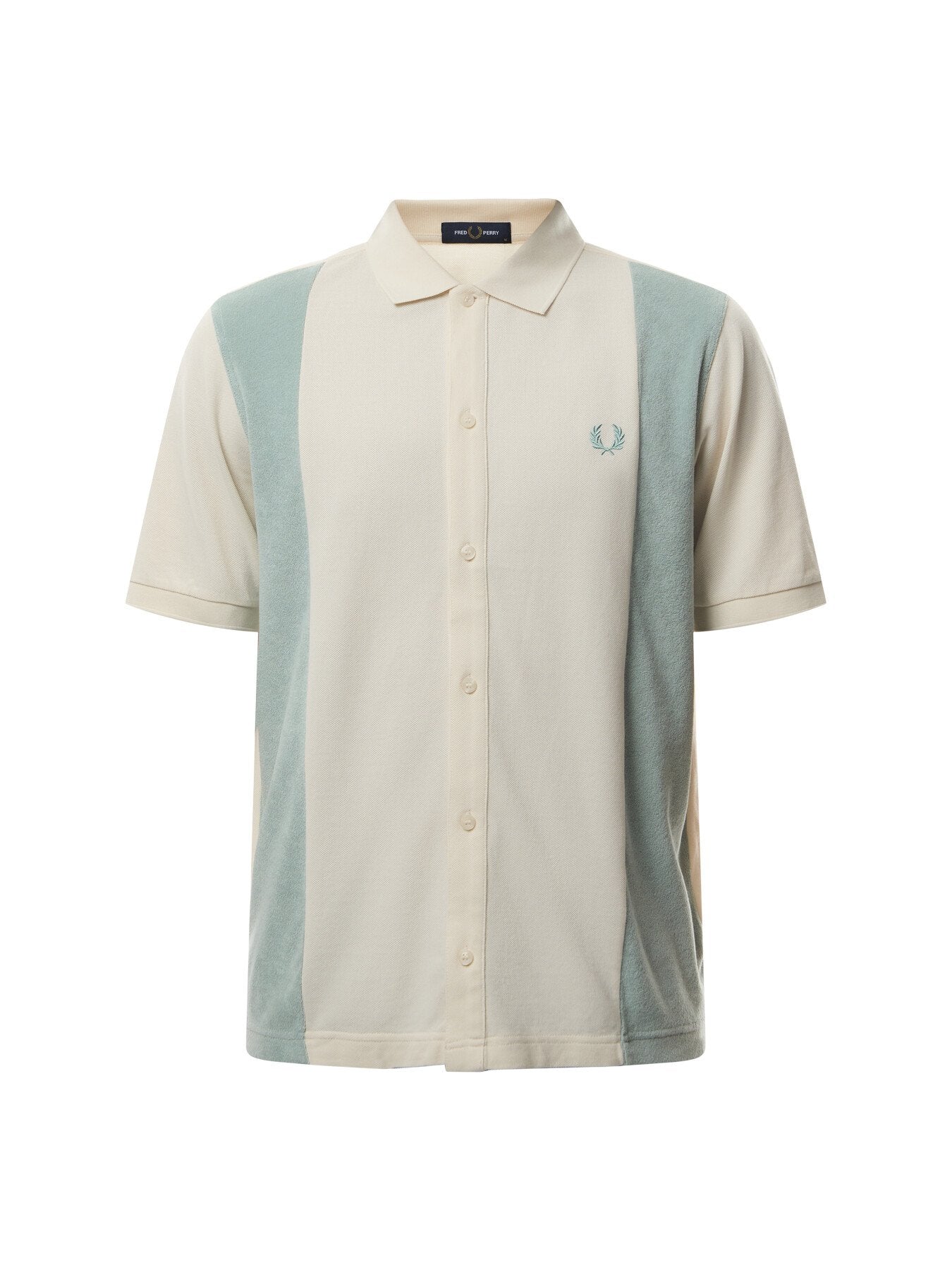 Towelling Panel Short Sleeve Polo Shirt
