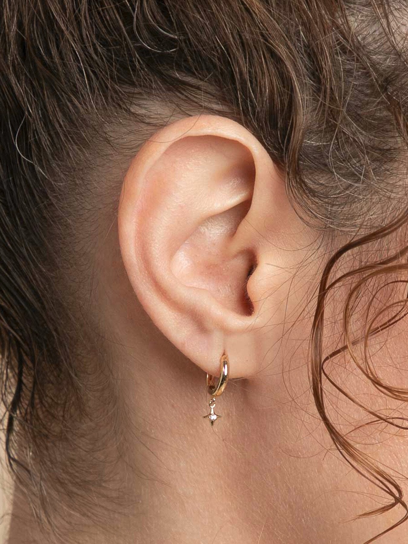 Cosmic Star Charm Huggies