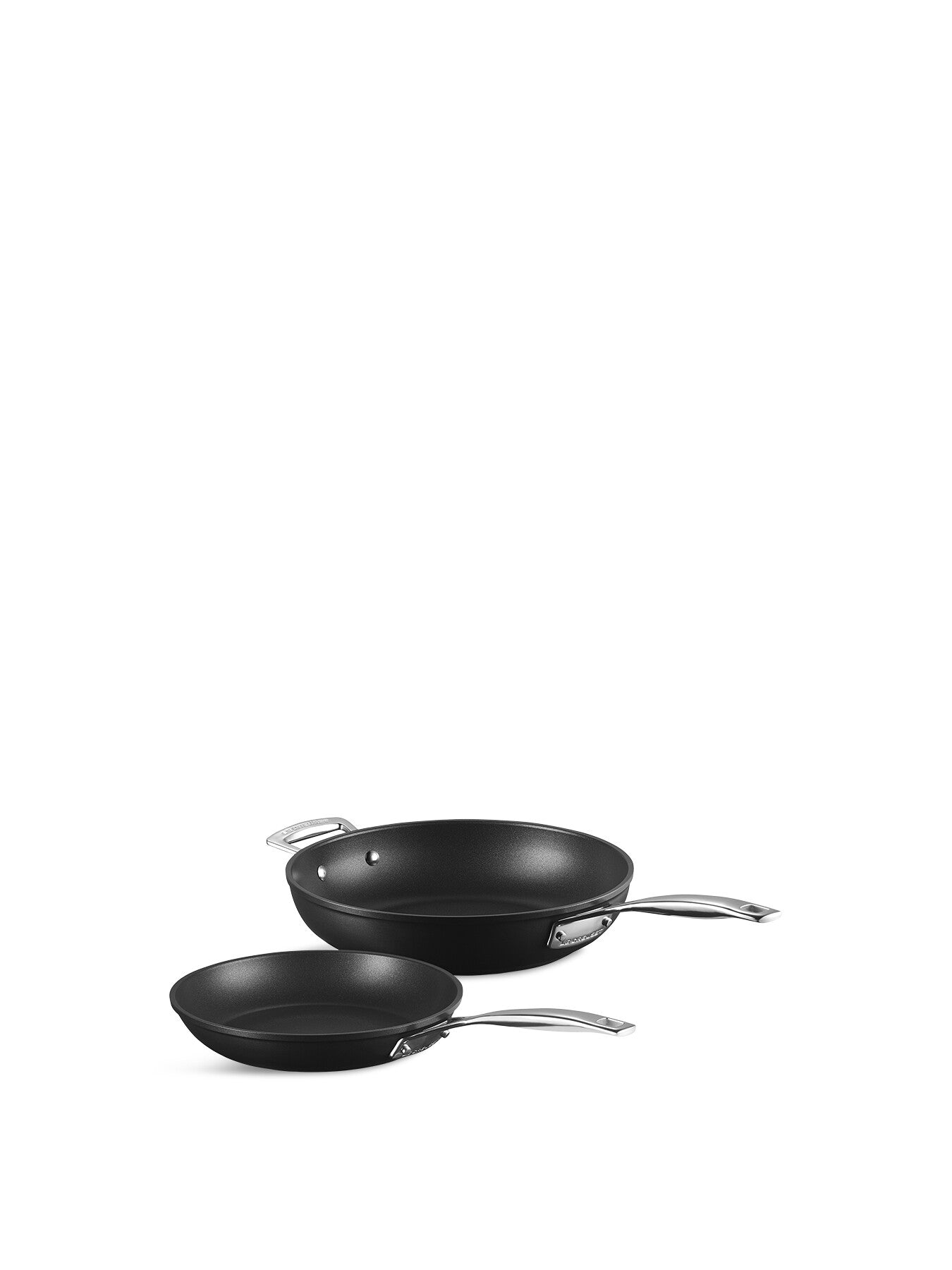Toughened Non-Stick 2-piece Shallow Frying Pan Set