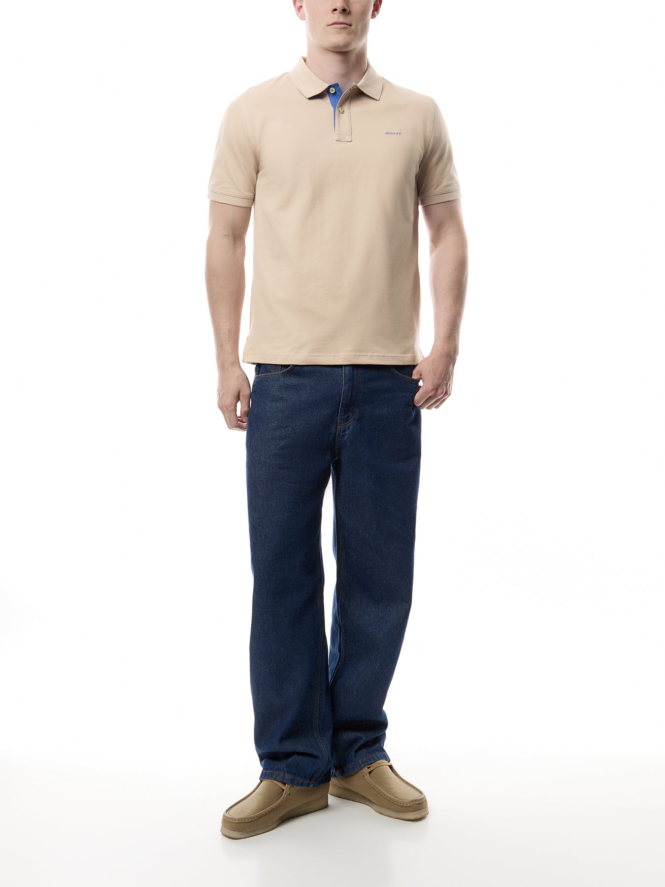 Contrast Piqué Polo Shirt