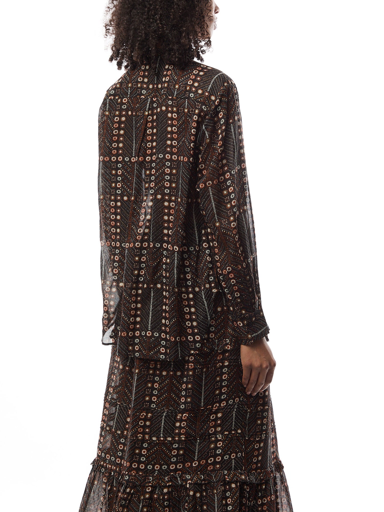 Mexika Printed Cotton Voile Blouse