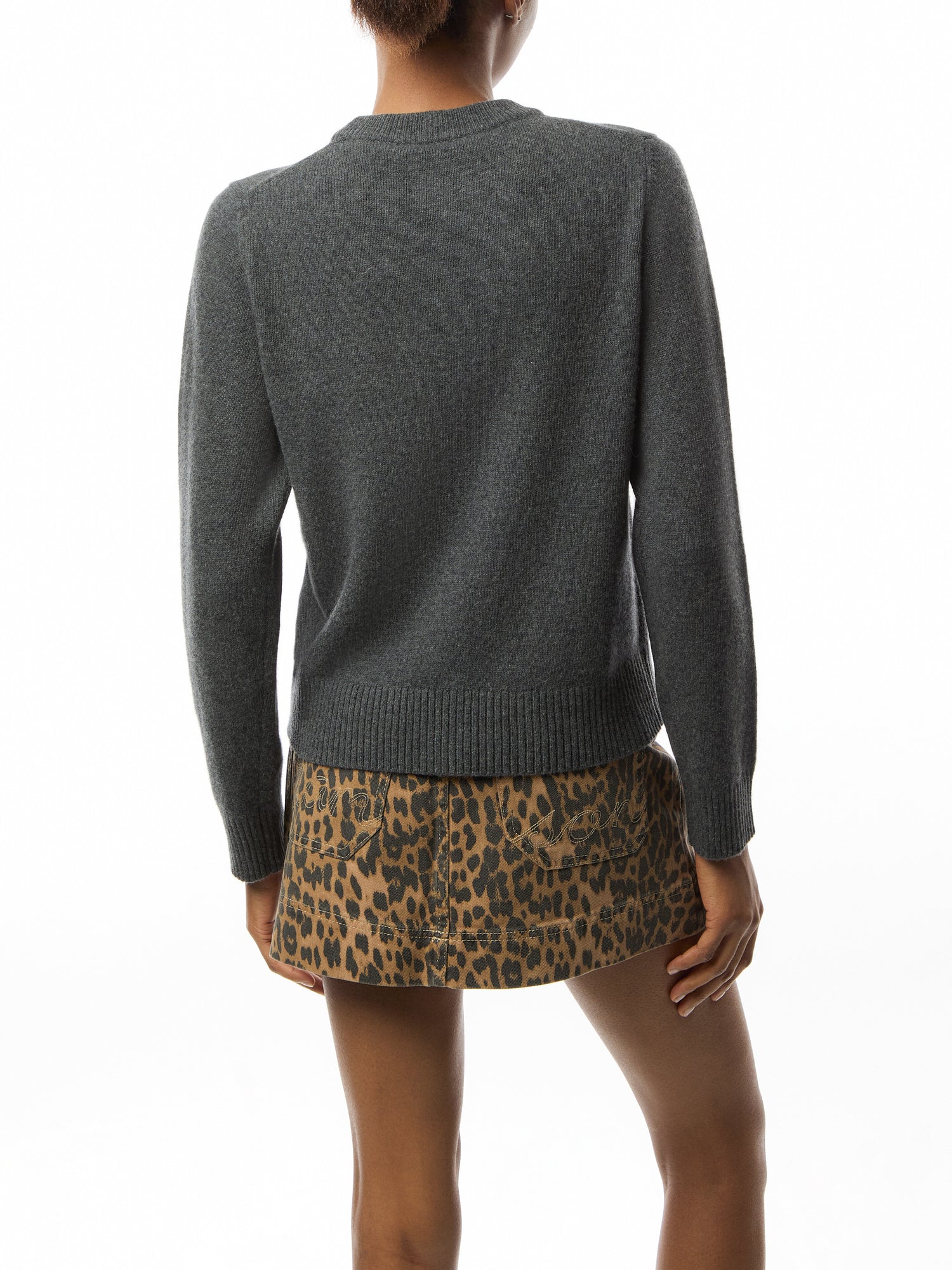 Graphic Wool Mix Bear Crewneck