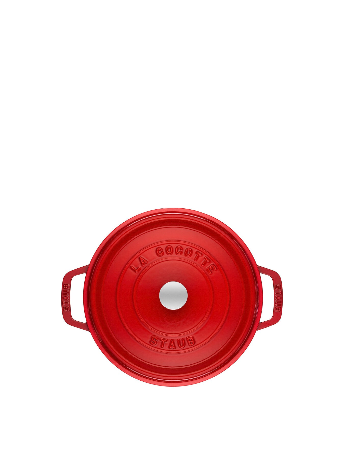 Round Cast Iron Cocotte 20cm Cherry Red
