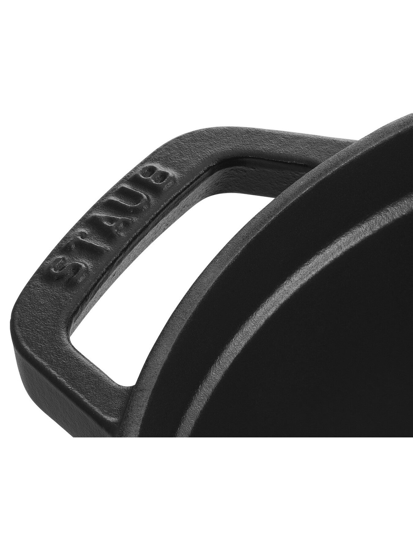 Oval Cast Iron Cocotte Black