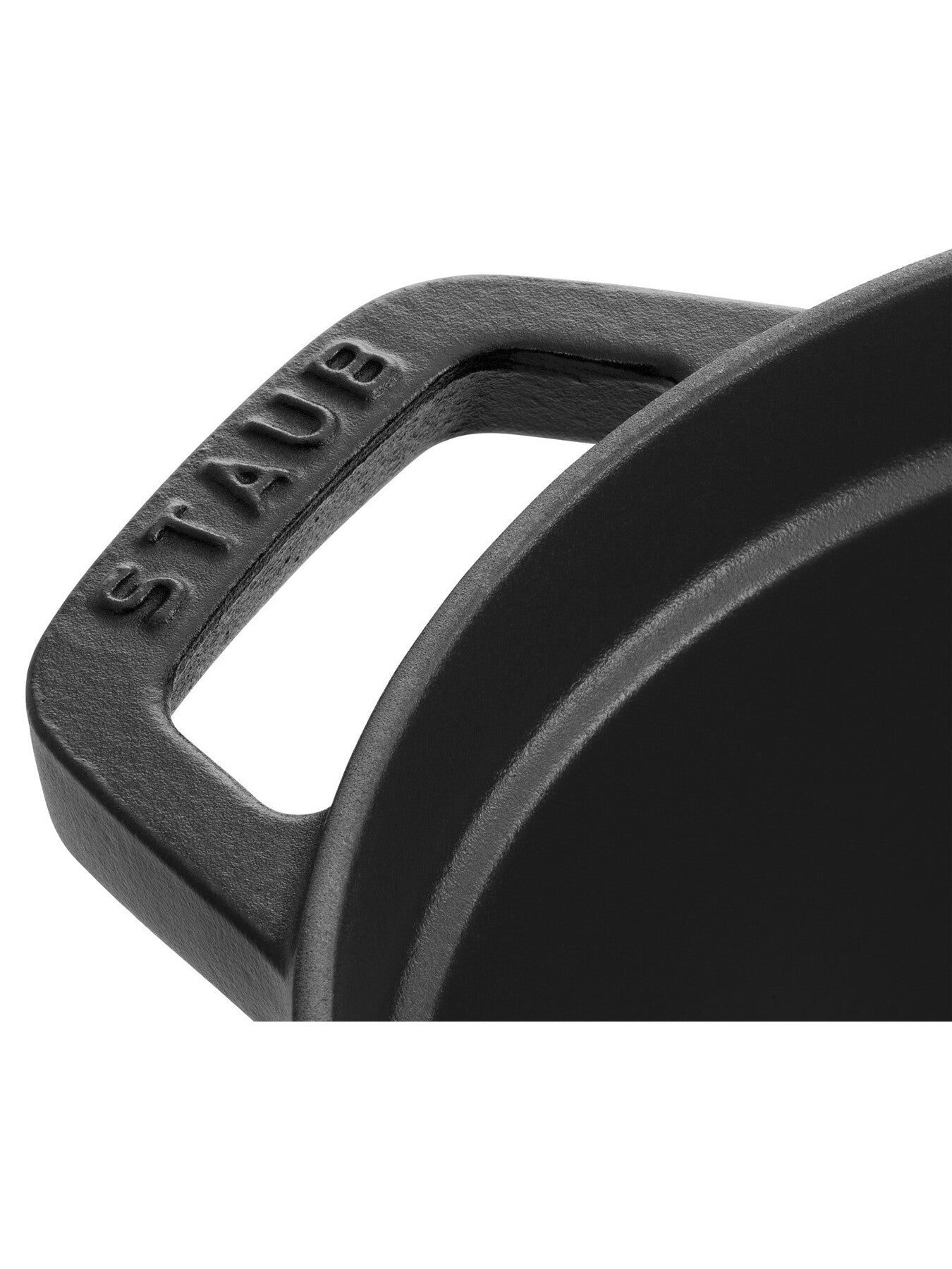 Oval Cast Iron Cocotte Black