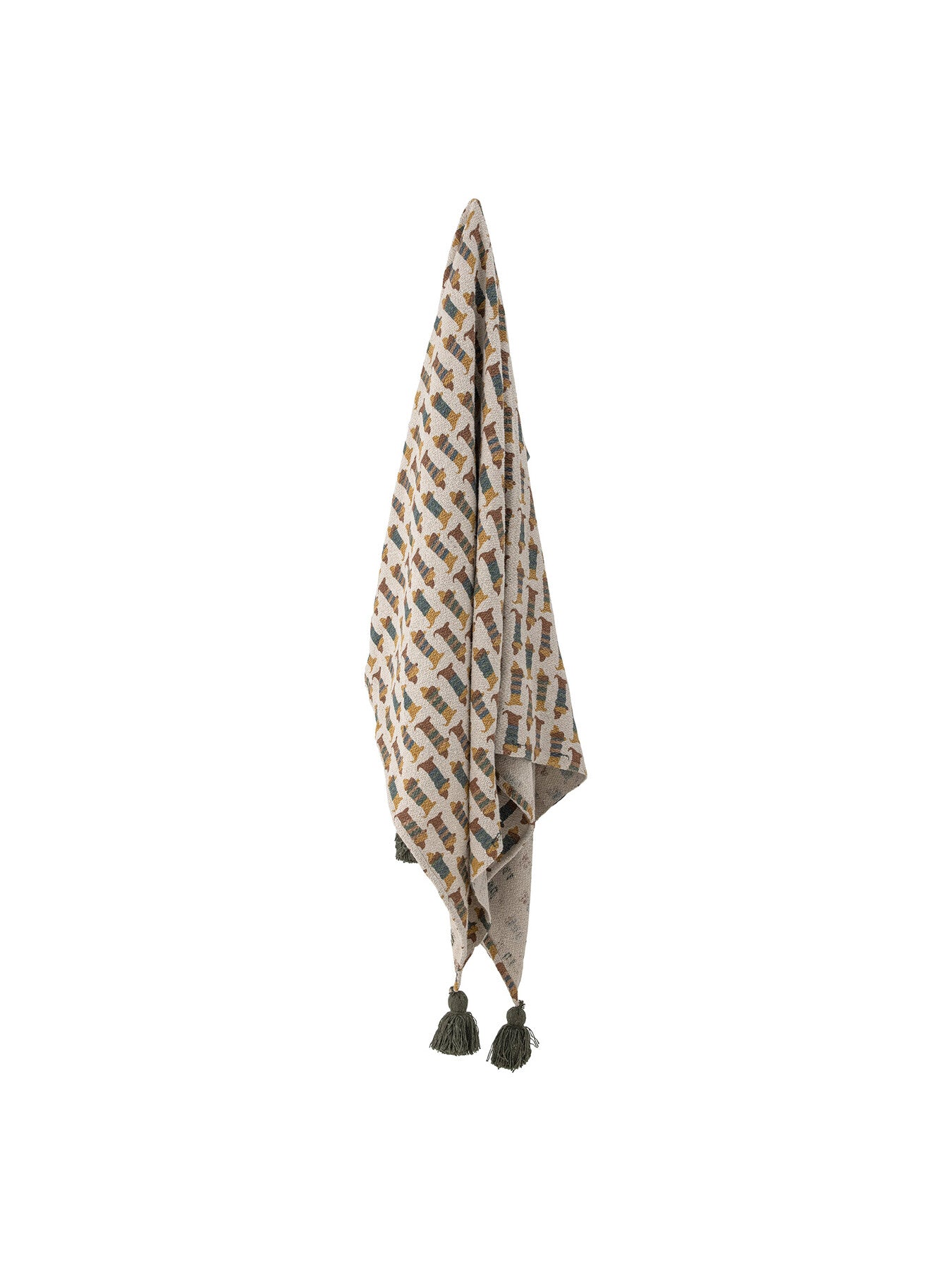 Charlie Throw, Brown, Recycled Cotton