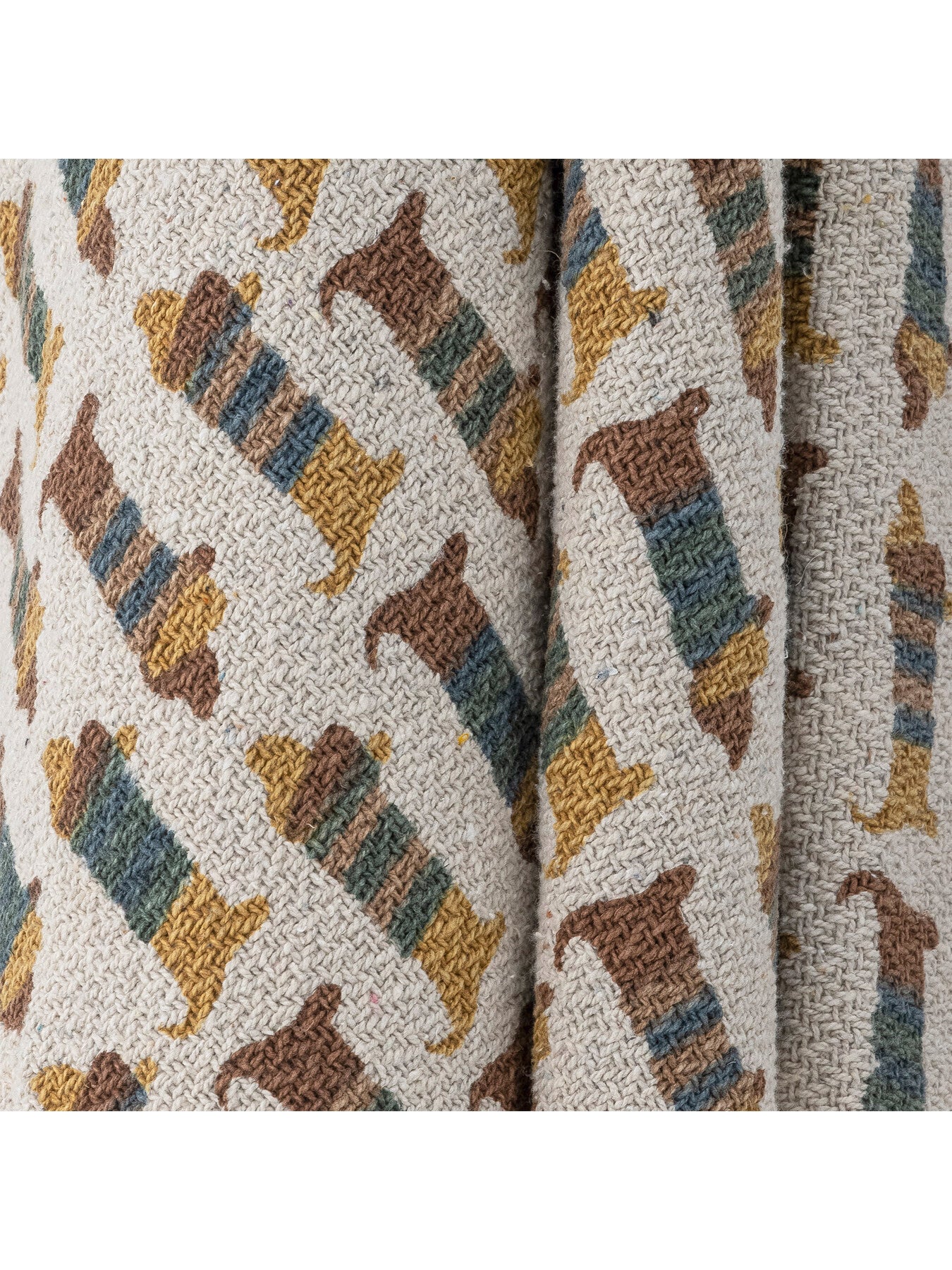 Charlie Throw, Brown, Recycled Cotton
