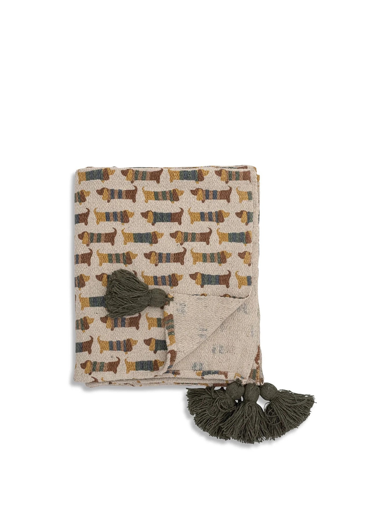 Charlie Throw, Brown, Recycled Cotton