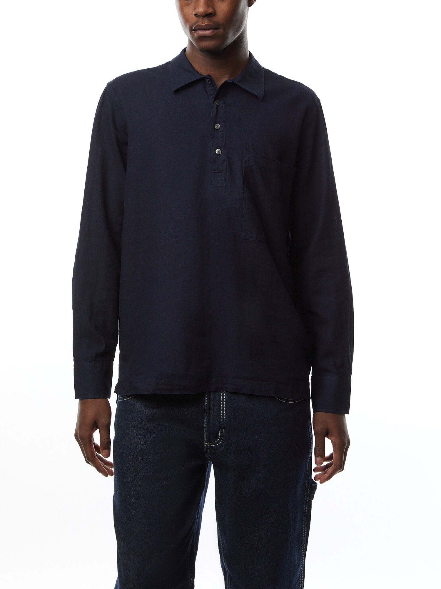 Linen Pull Over Shirt