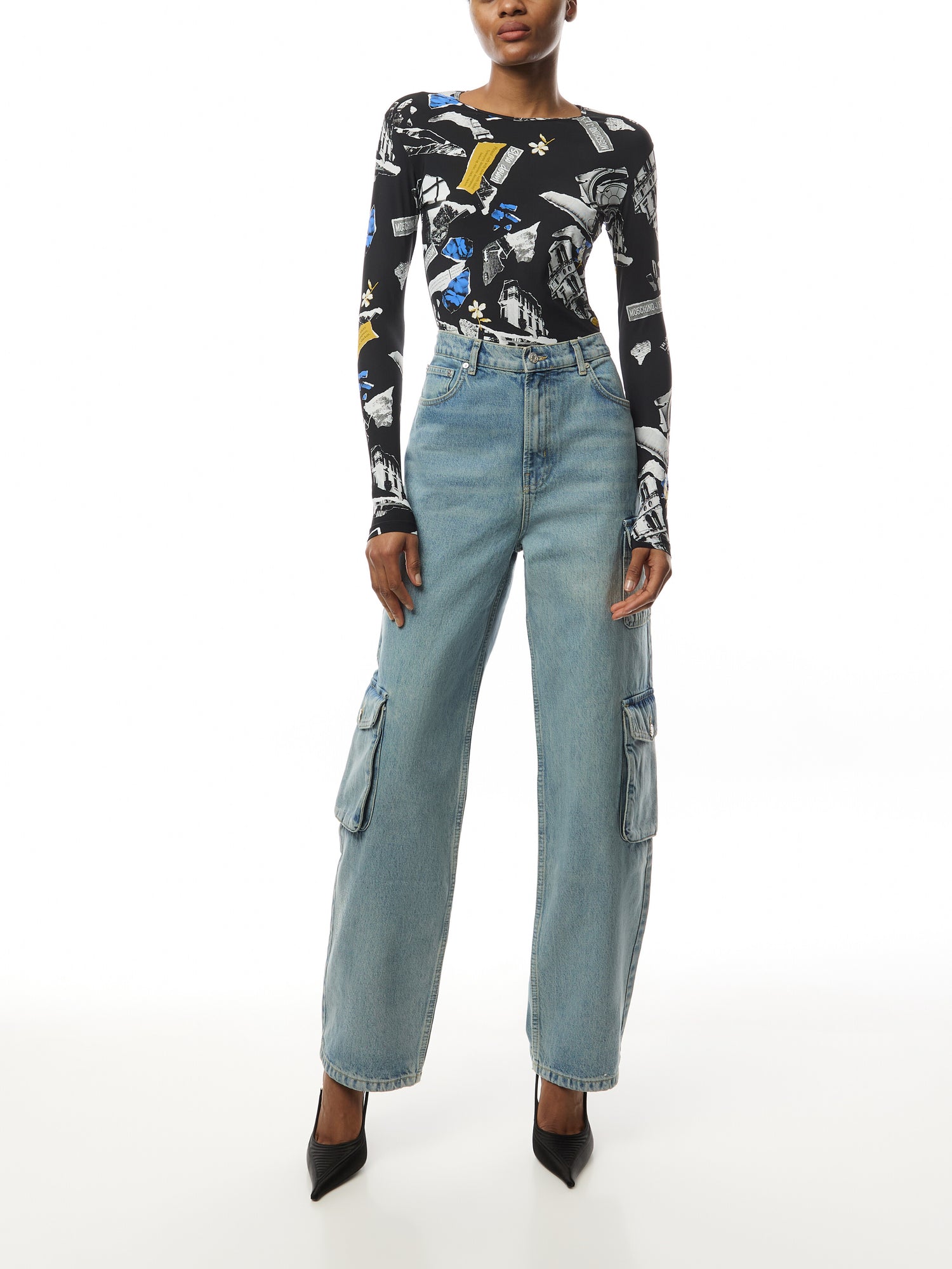 Punk Print Lycra Longsleeve T-Shirt