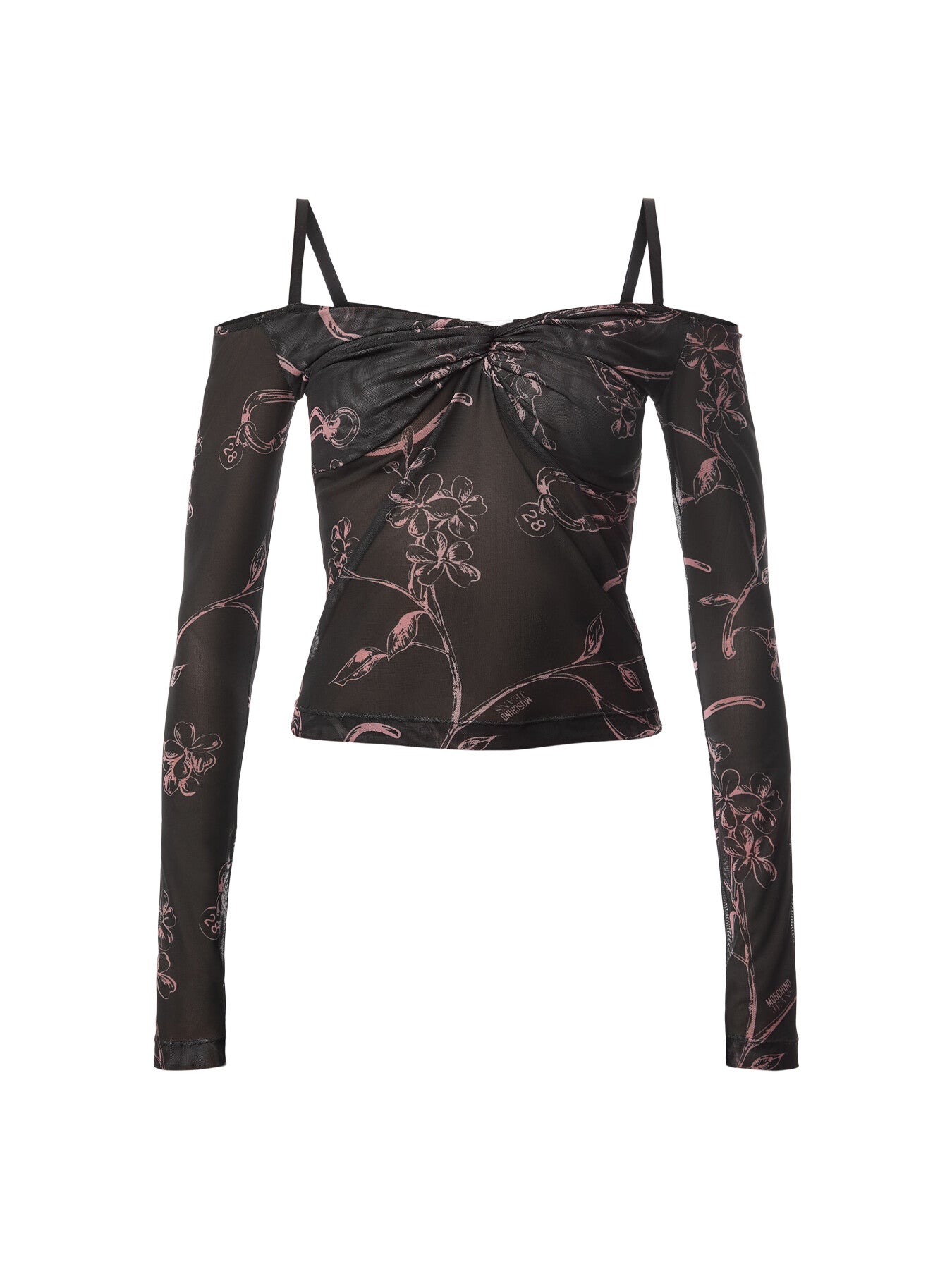 Floral Tulle Print Blouse