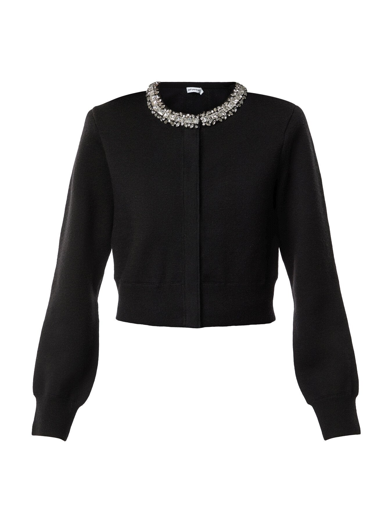 Black Emberllished Cardigan