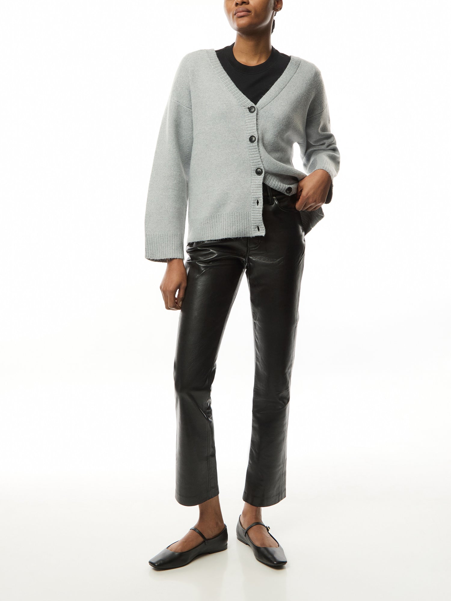 Bruno Pant - Black Recycled Leather