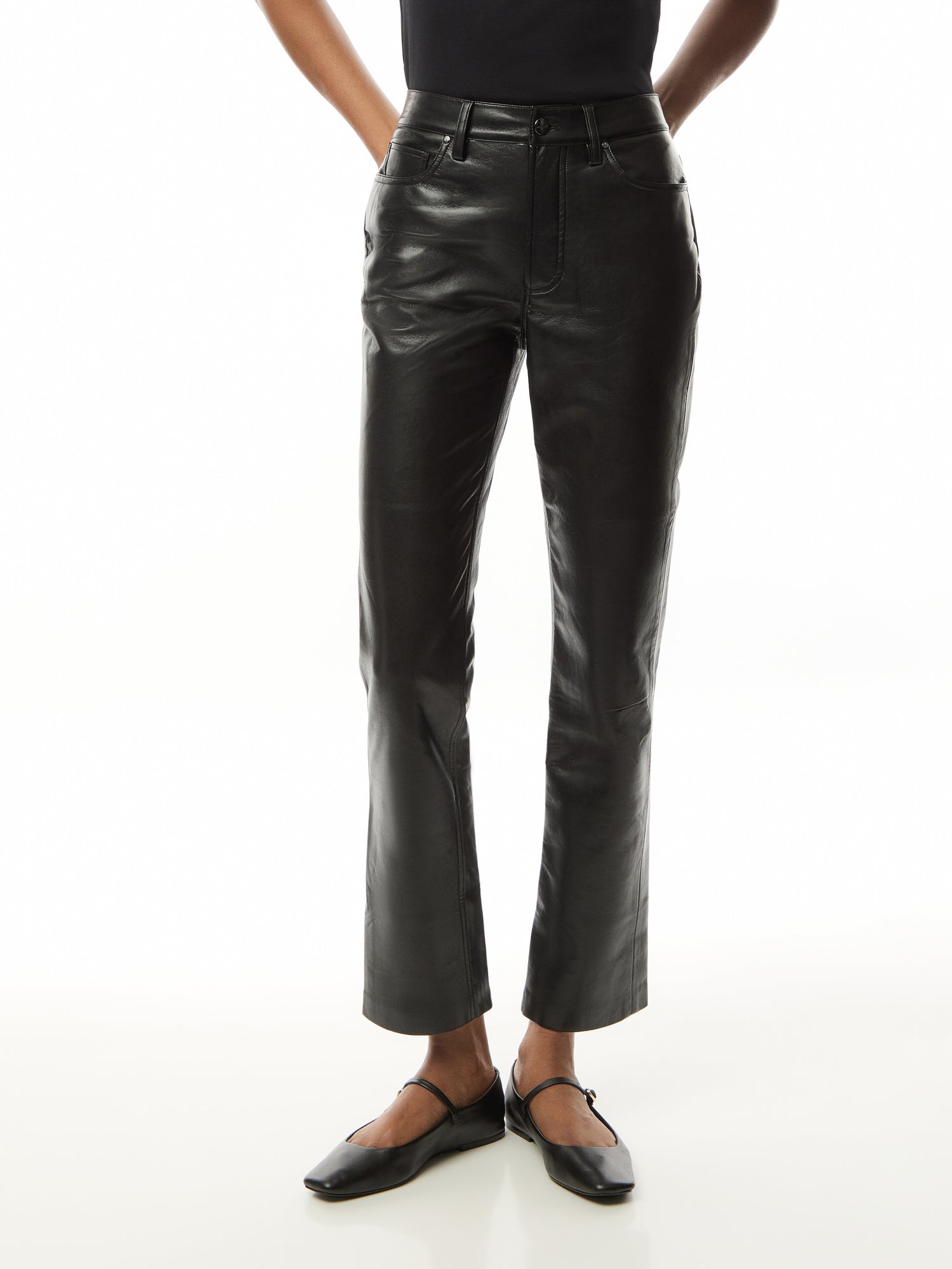 Bruno Pant - Black Recycled Leather
