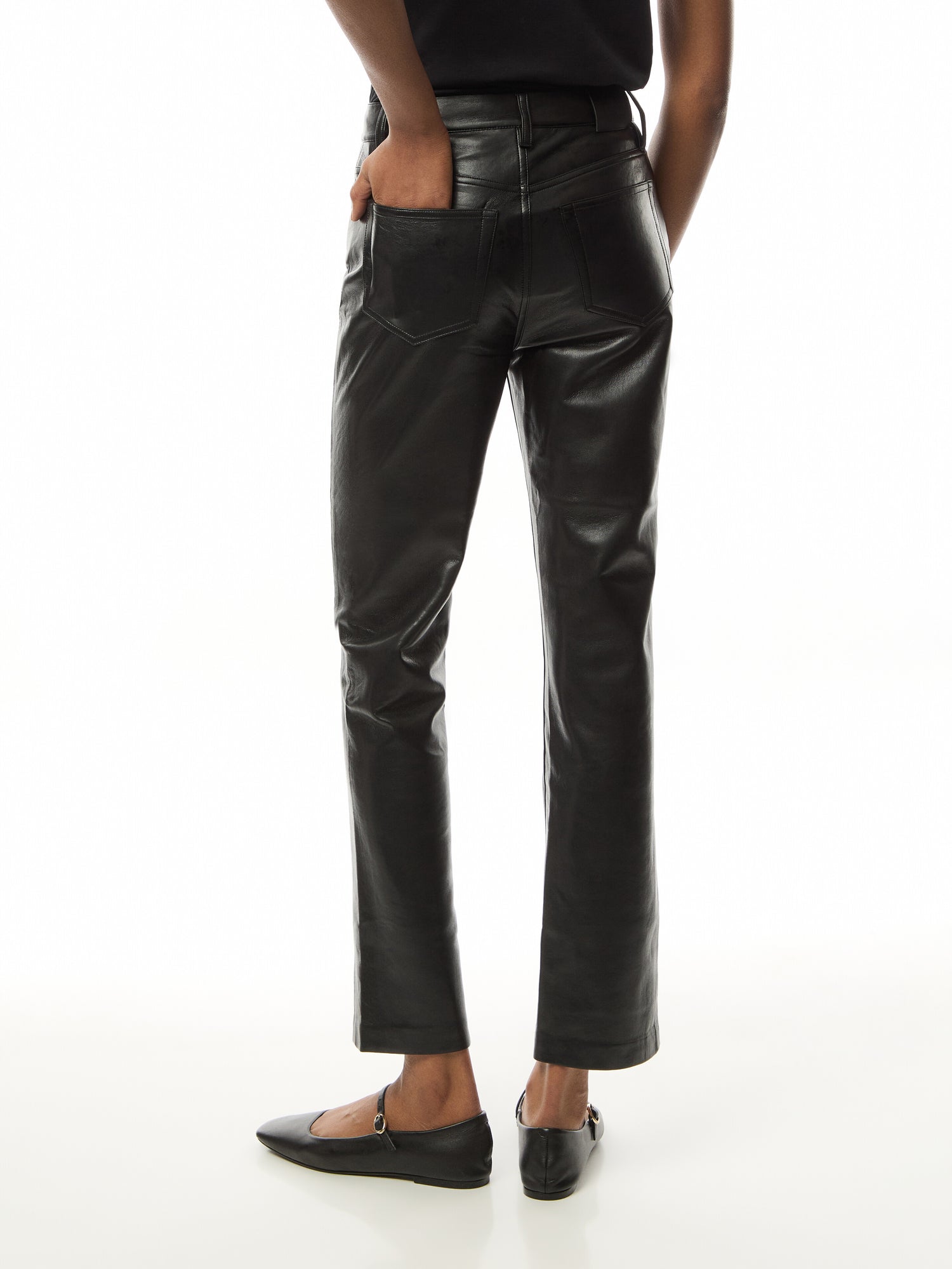 Bruno Pant - Black Recycled Leather