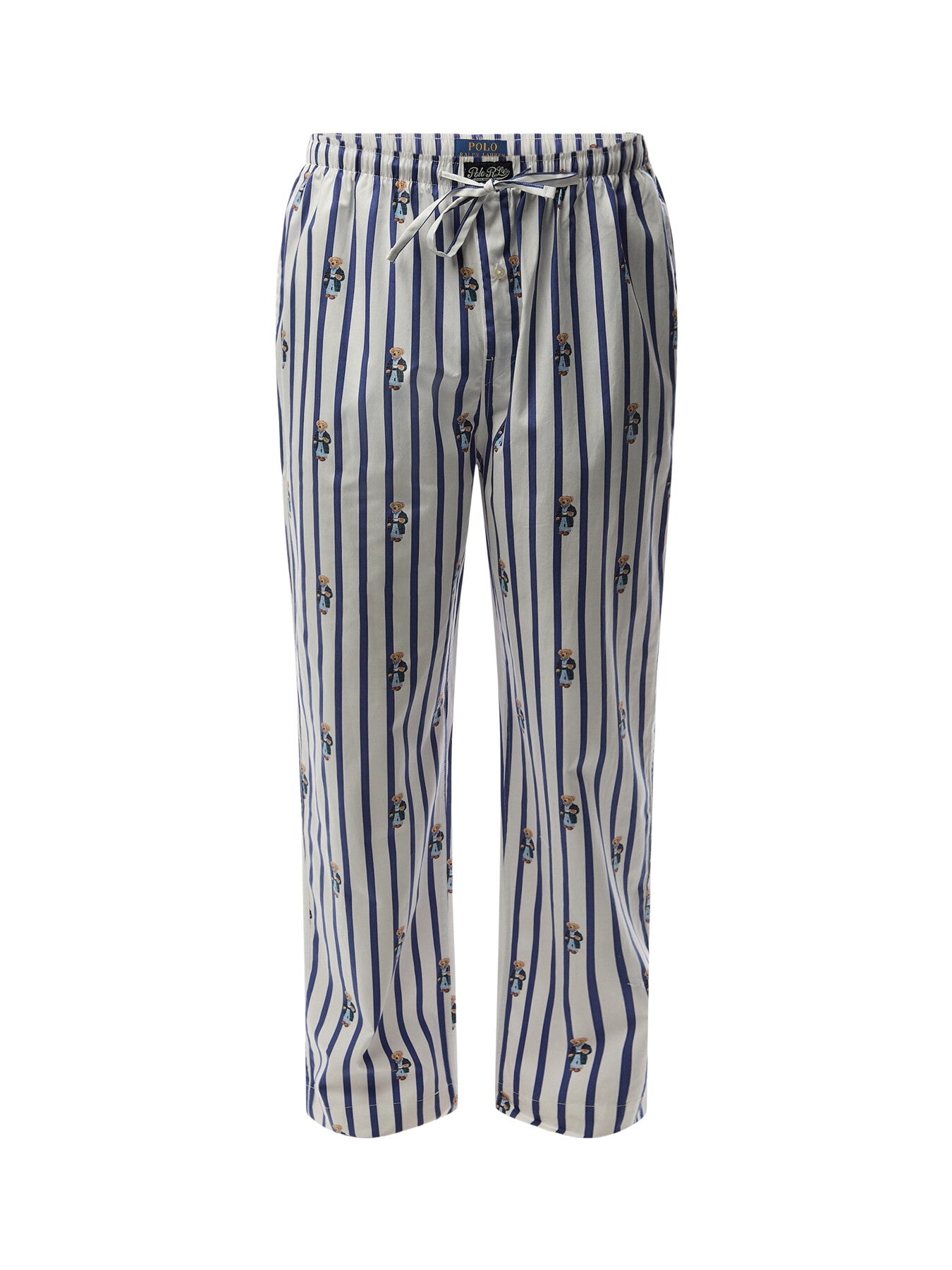 Polo Bear Striped Cotton Pyjama Trouser