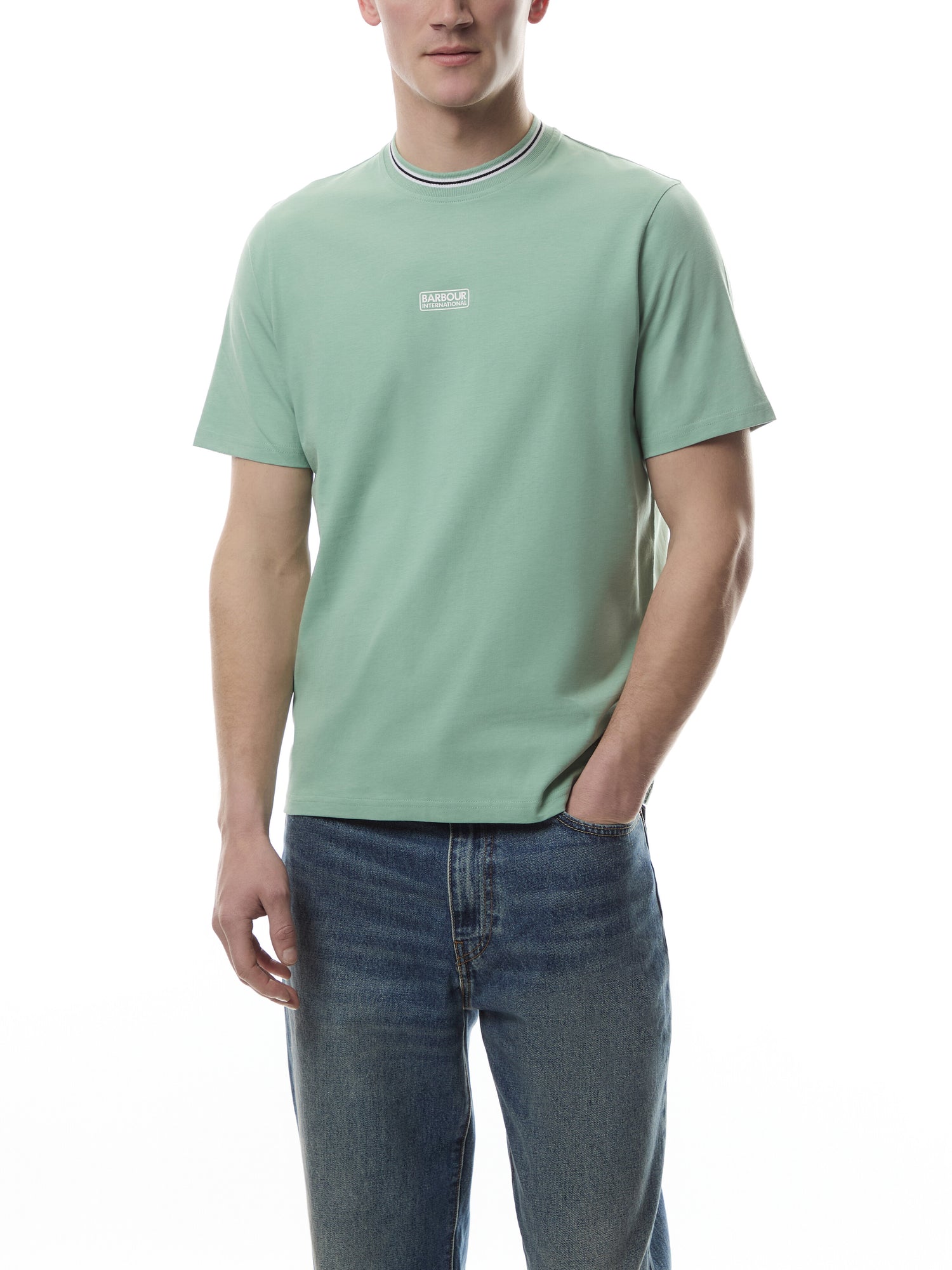 Central Logo Tipped T-Shirt