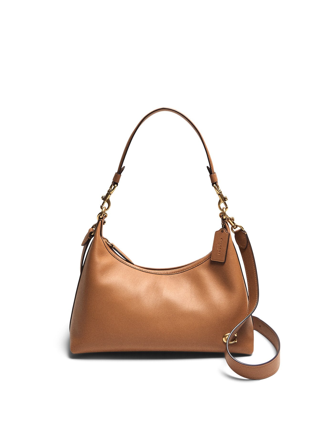 Juliet Leather Shoulder Bag Honey Brown