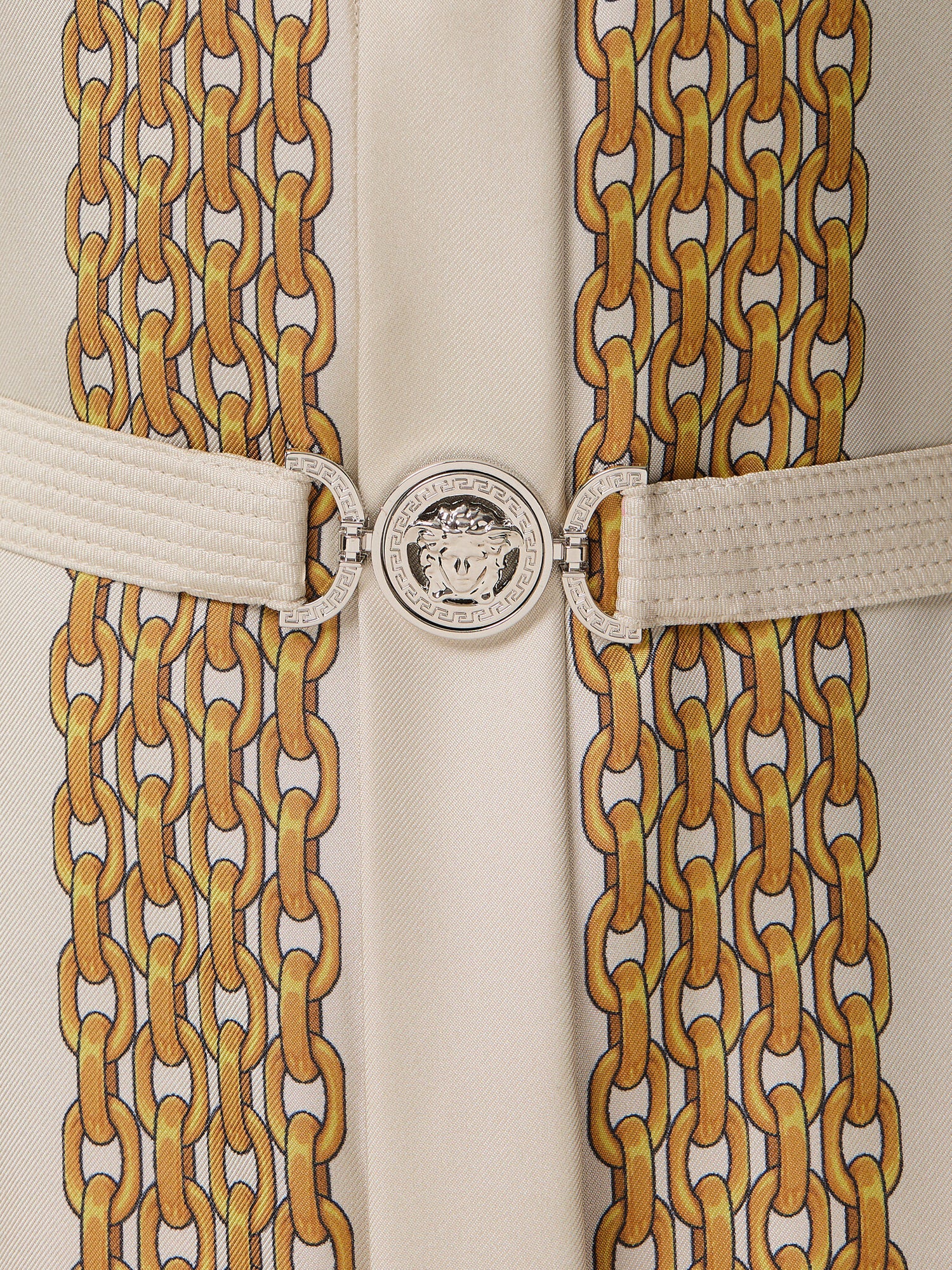 Dress Versace Treasure Foulard On Silk Twill