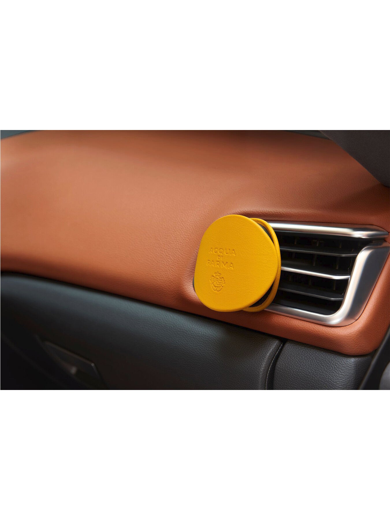 Car Diffuser Case Yellow Leather