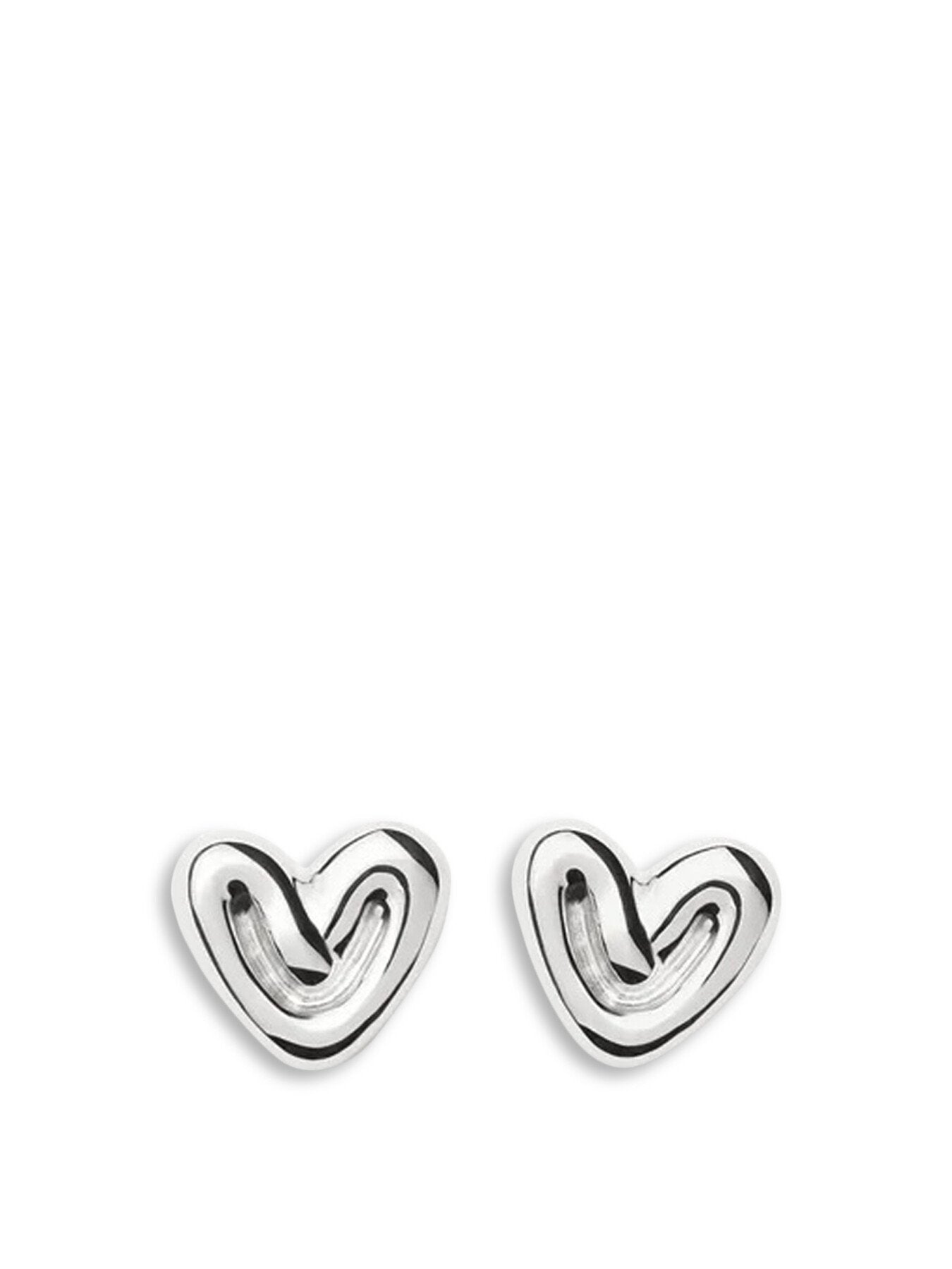 Puffy Heart Mini Stud Earrings
