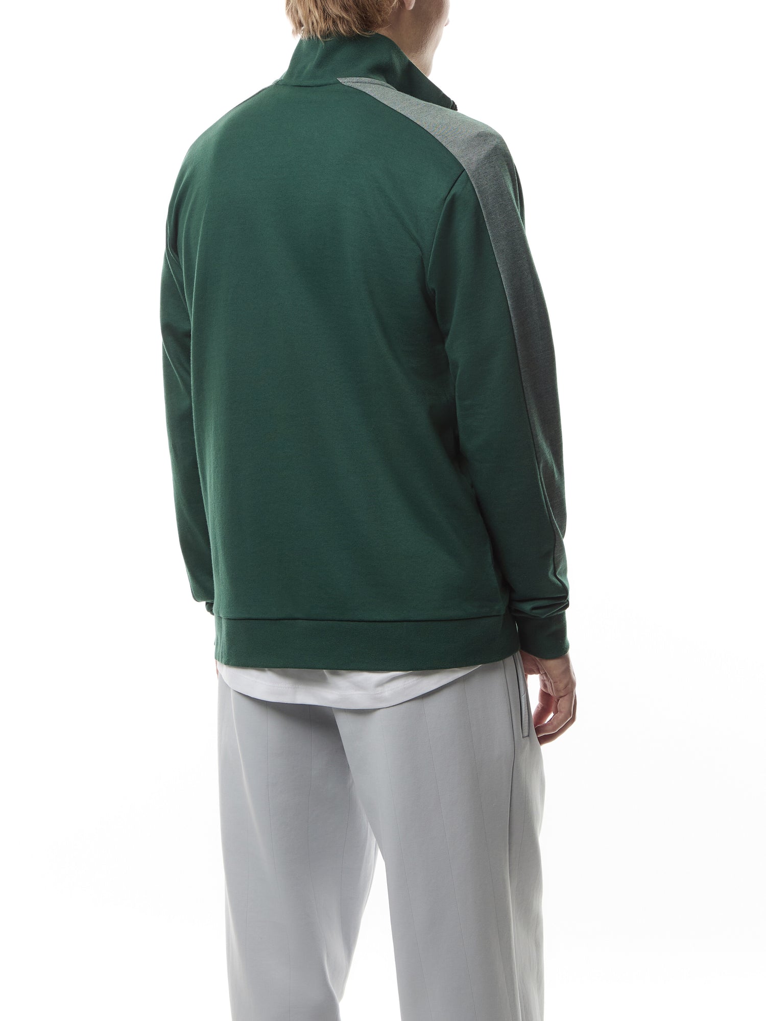 Foil Printed Logo Zip Through Jacket